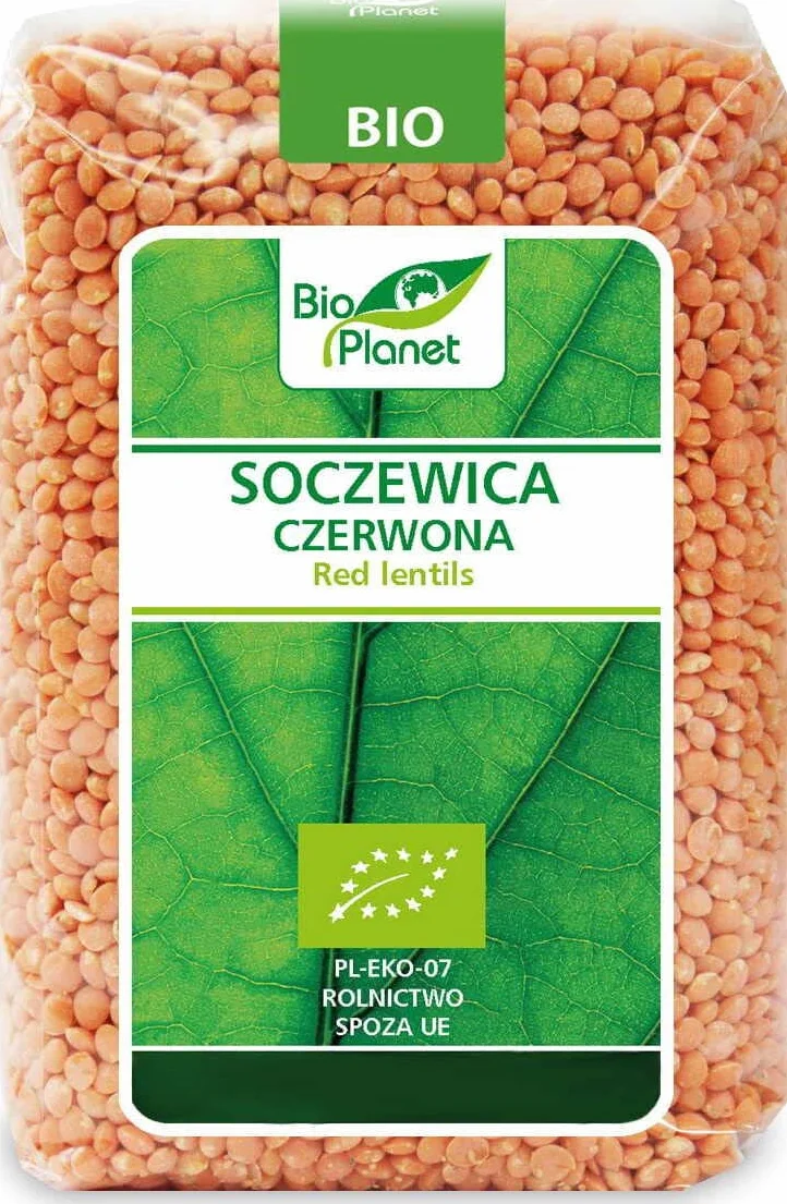 SOCZEWICA CZERWONA BIO 500 g - BIO PLANET