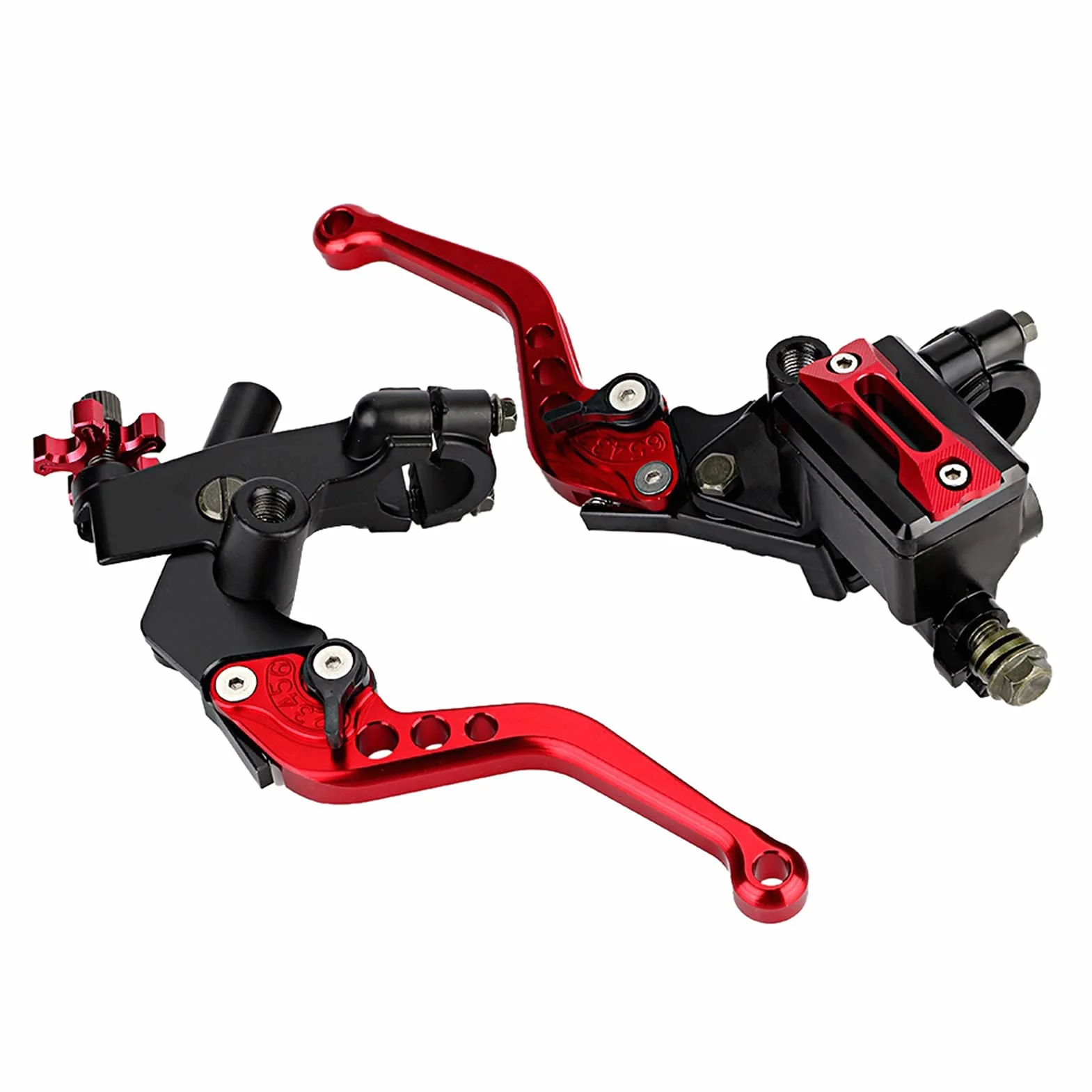 Dźwignia głównego cylindra motocykla, hydrauliczna dźwignia hamulca na kierownicę, para główna uniwersalnego cylindra hamulcowego 7/8 "(22 mm) do głównego i głównego cylindra