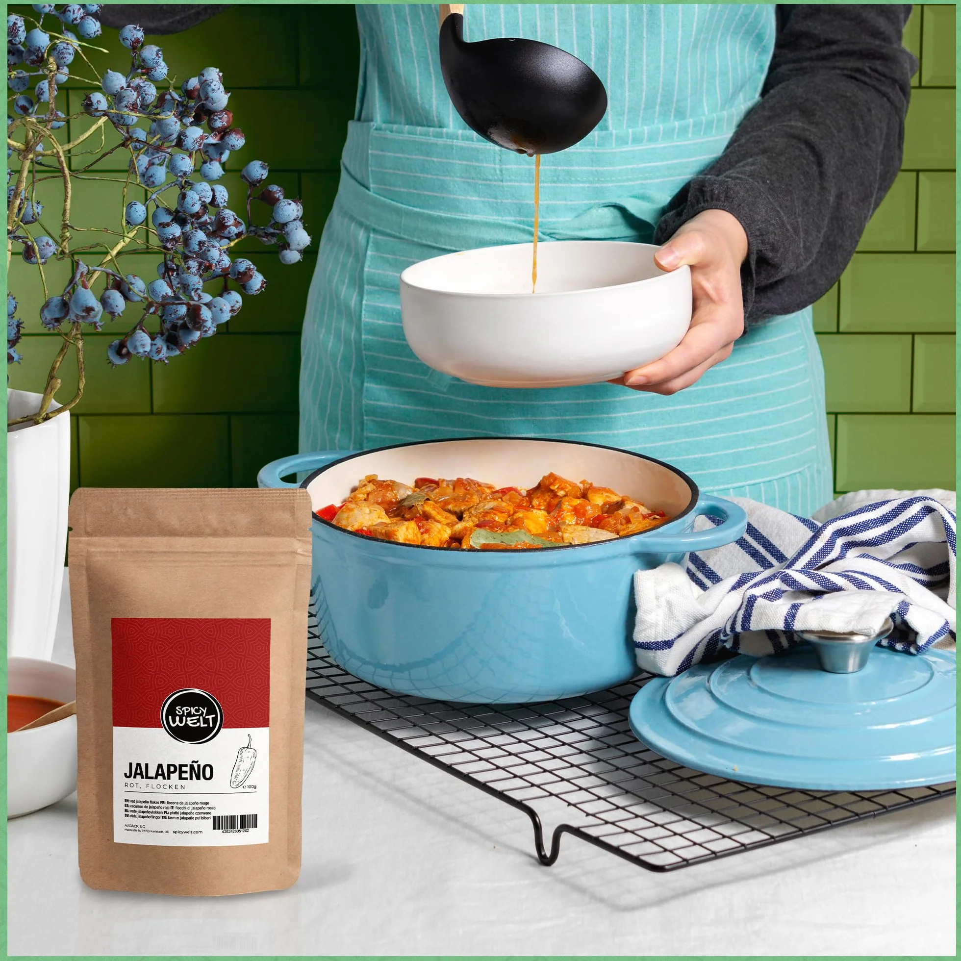 Spicy Welt Płatki Jalapeño Czerwone (250g) – Suszona Papryka w Płatkach do Pizzy, Tacos, Burgerów, Sałatek, Sosów i Dań Meksykańskich | Łagodny Słodki Smak | 100% Naturalne, Bez Dodatków
