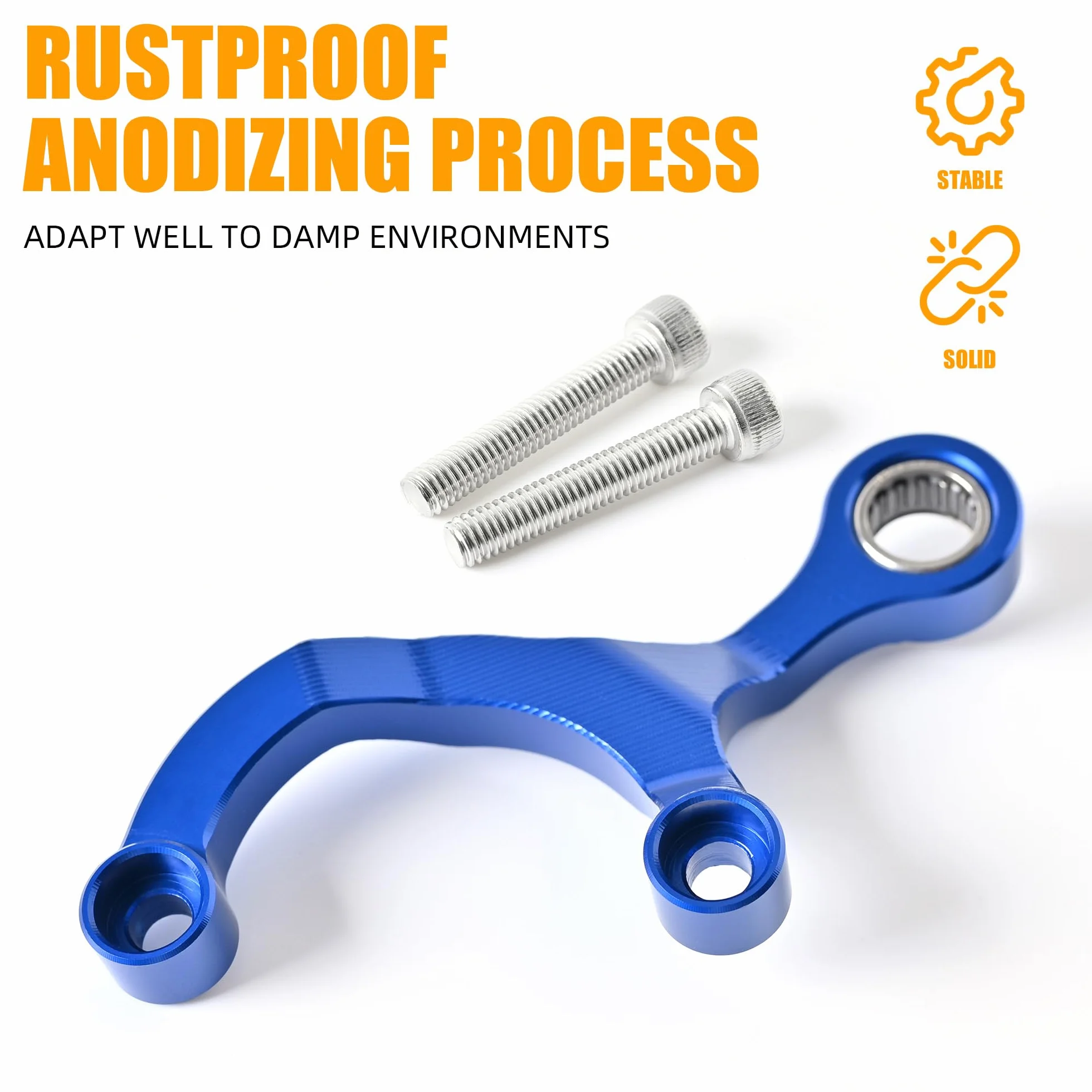 Aluminiowy niebieski stabilizator zmiany biegów Compatible with Yamaha Tenere 700/XTZ700, Tenere 700 Rally Edition 2020-2024, Tenere 700 World Raid 2022 2023, MT-07, MT07 Tracer (niebieski)