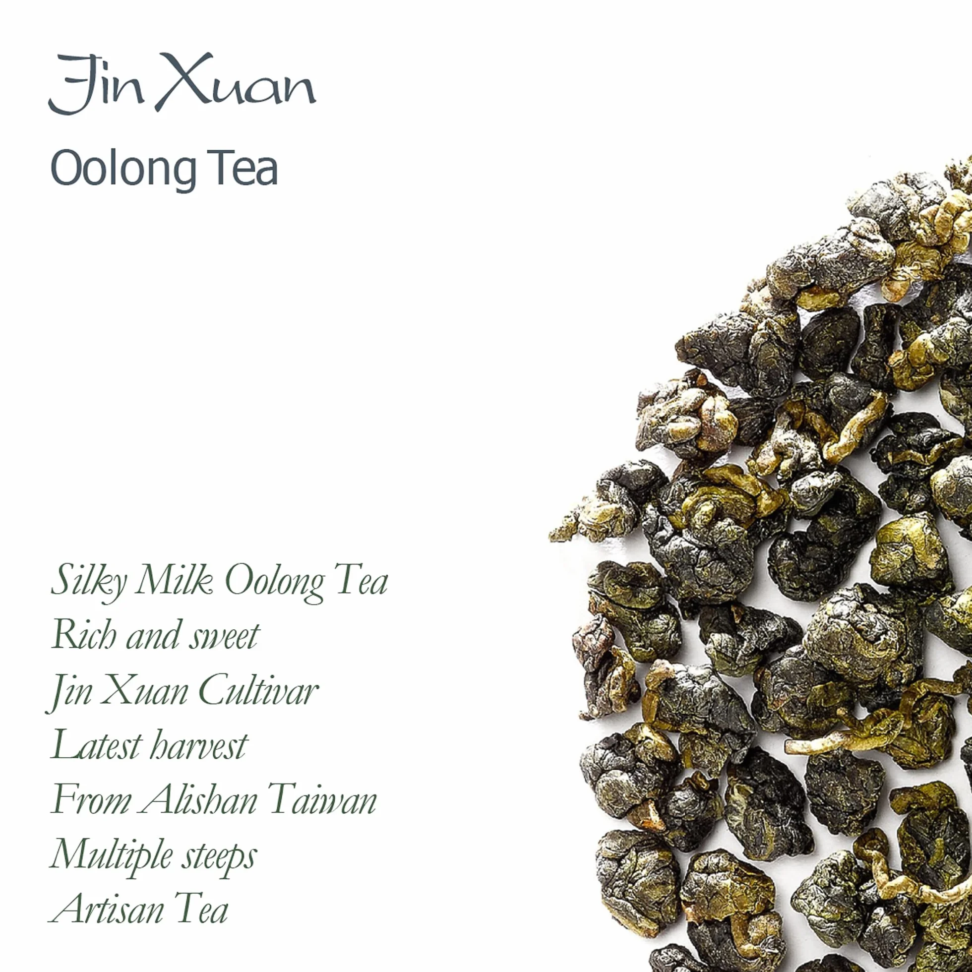 Jin Xuan Milk Oolong Tea - Taiwanese Green Oolong Loose Leaf 50g