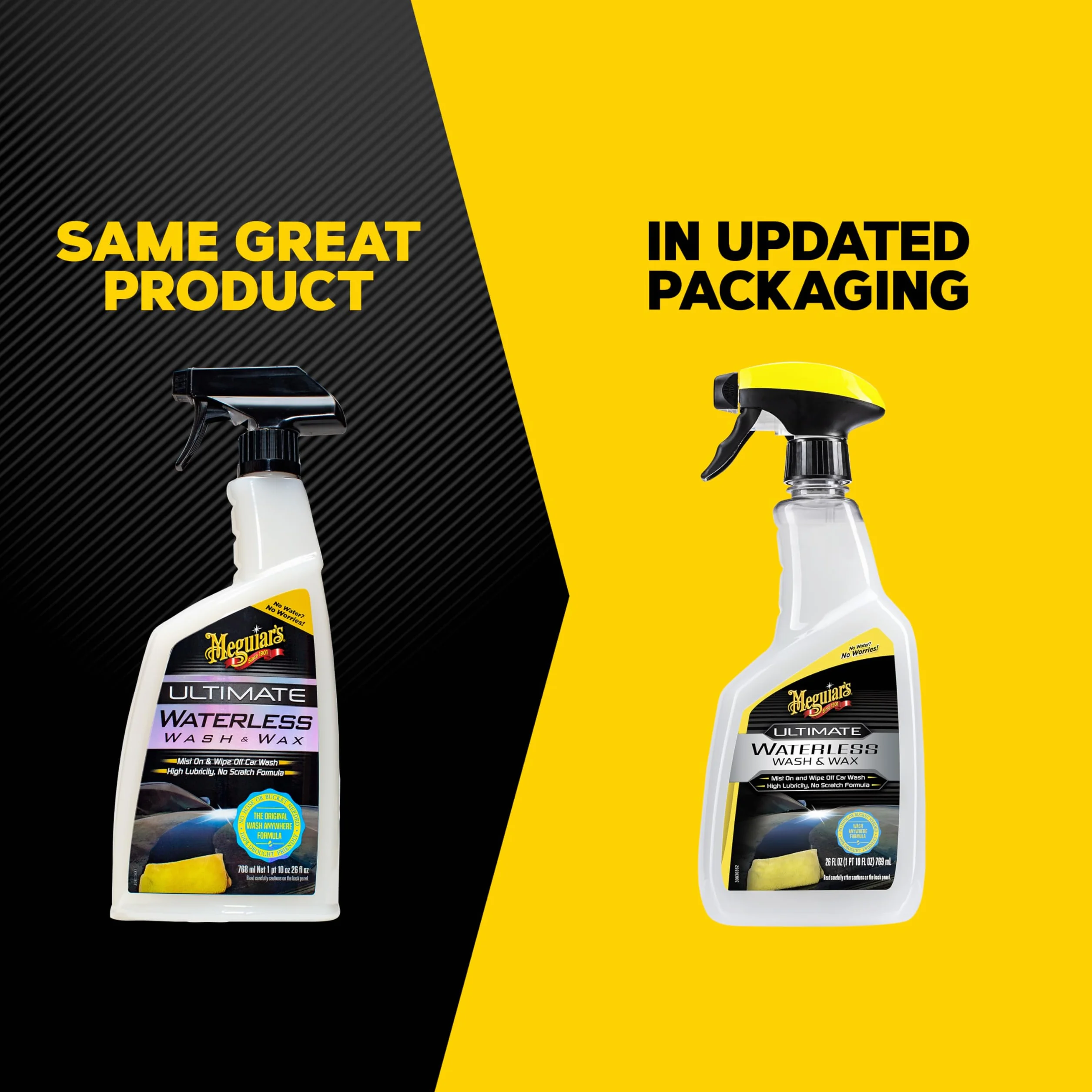Meguiar's Ultimate Mycie bezwodne i Wosk do prania na sucho, 768 ml