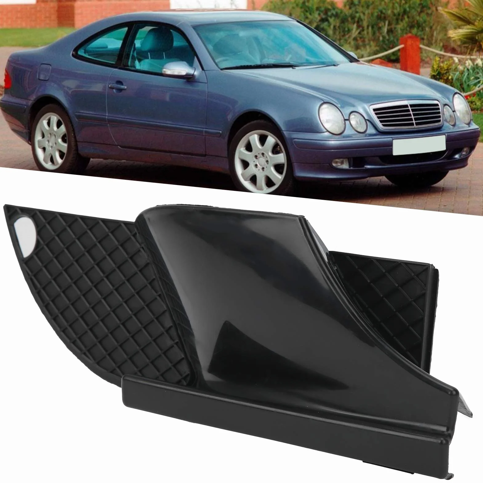 Dioche Grill zderzaka przedniego prawy pasuje do Mercedes Clk W208 1998-2003