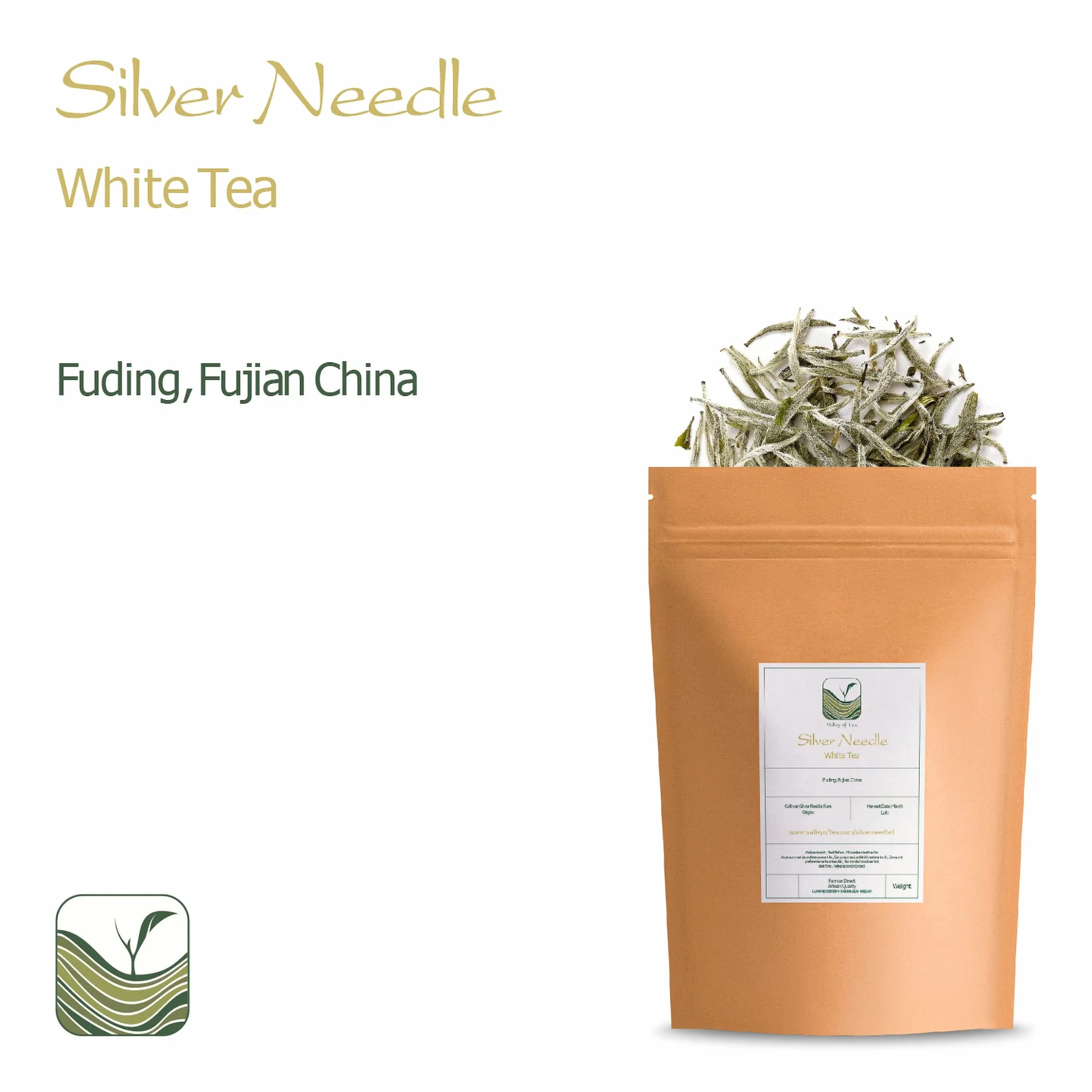 Baihao Yinzhen Silver Needle White Tea 100g Pure Buds