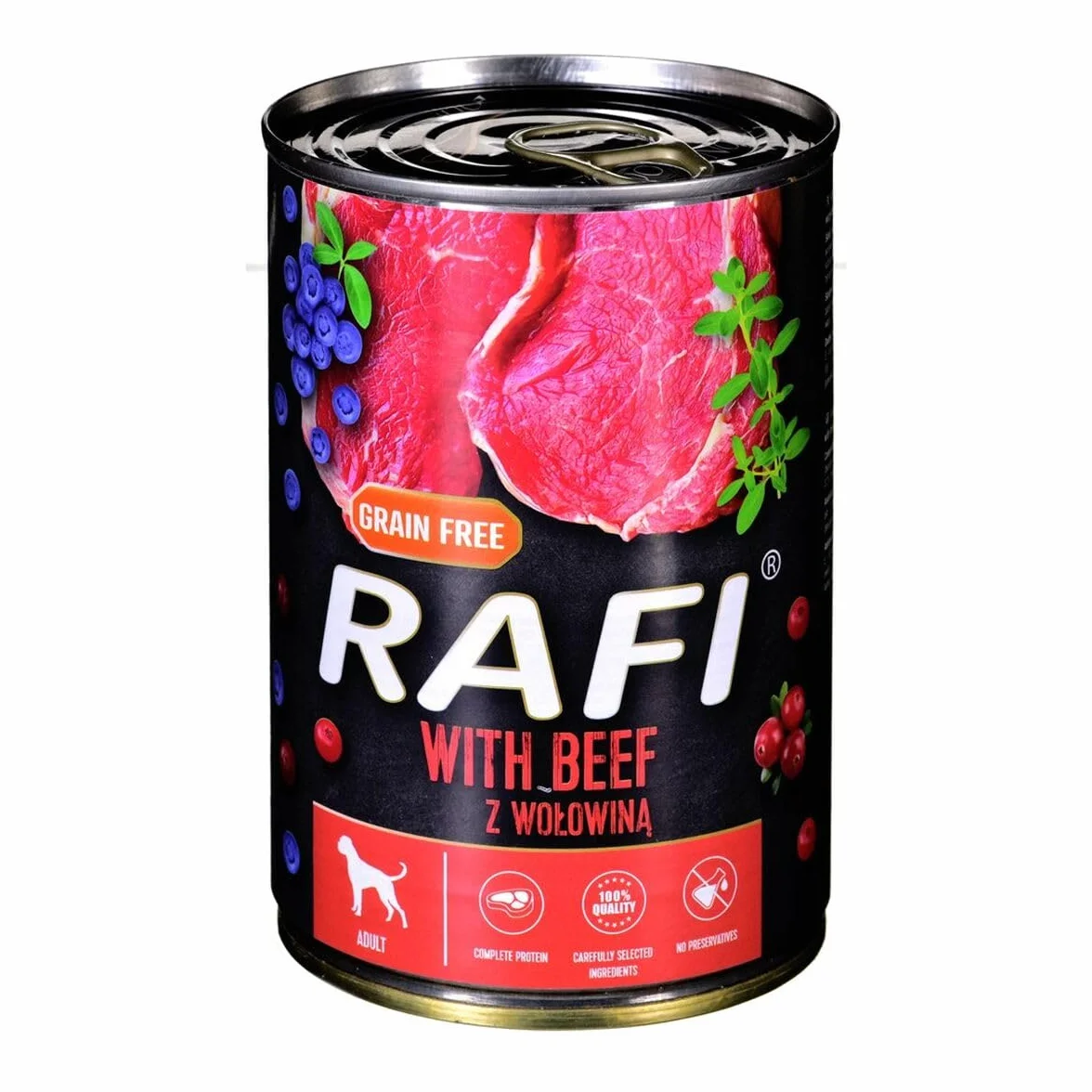 Dolina Noteci Mokra żywność Rafi Wołowina 400 g