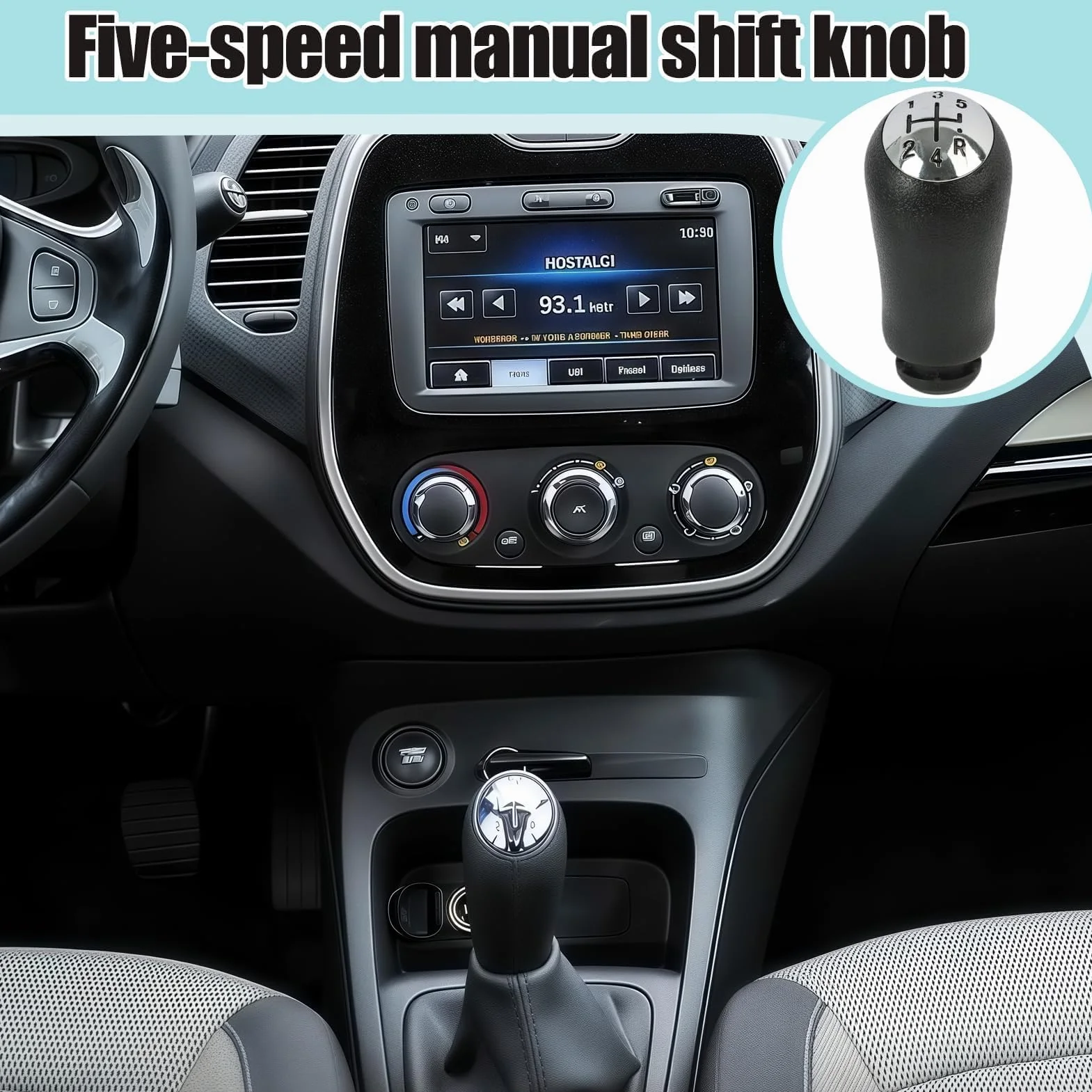 RENAULT Przycisk zmiany biegów 5-biegowy kompatybilny CLIO MK3 MEGANE MK2 SCENIC MK2 Kangoo z adapterem