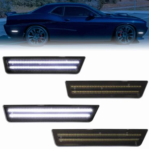 Lampa kierunkowskazu bocznego do Mini Cooper R55 R56 R57 R58 R59 bursztynowe migające światło LED dynamiczne boczne światło kierunkowskazu sekwencyjnego migacza 2 sztuki