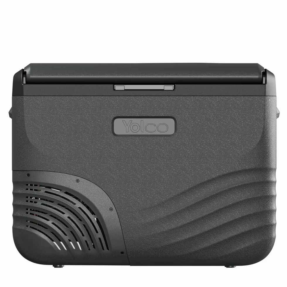 Yolco NX40 CARBON kompresorowa lodówka podróżna 37 l – 20°C, Dual Zone, 12/24 V i 230 V, aplikacja Bluetooth, przenośna lodówka i zamrażarka na kemping, Vanlife i w podróży