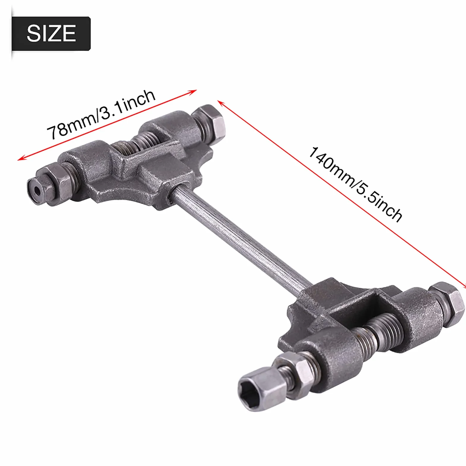 KIMISS Narzędzie do Nitowania Łańcucha Motocyklowego 140x78mm Zestaw Naprawczy