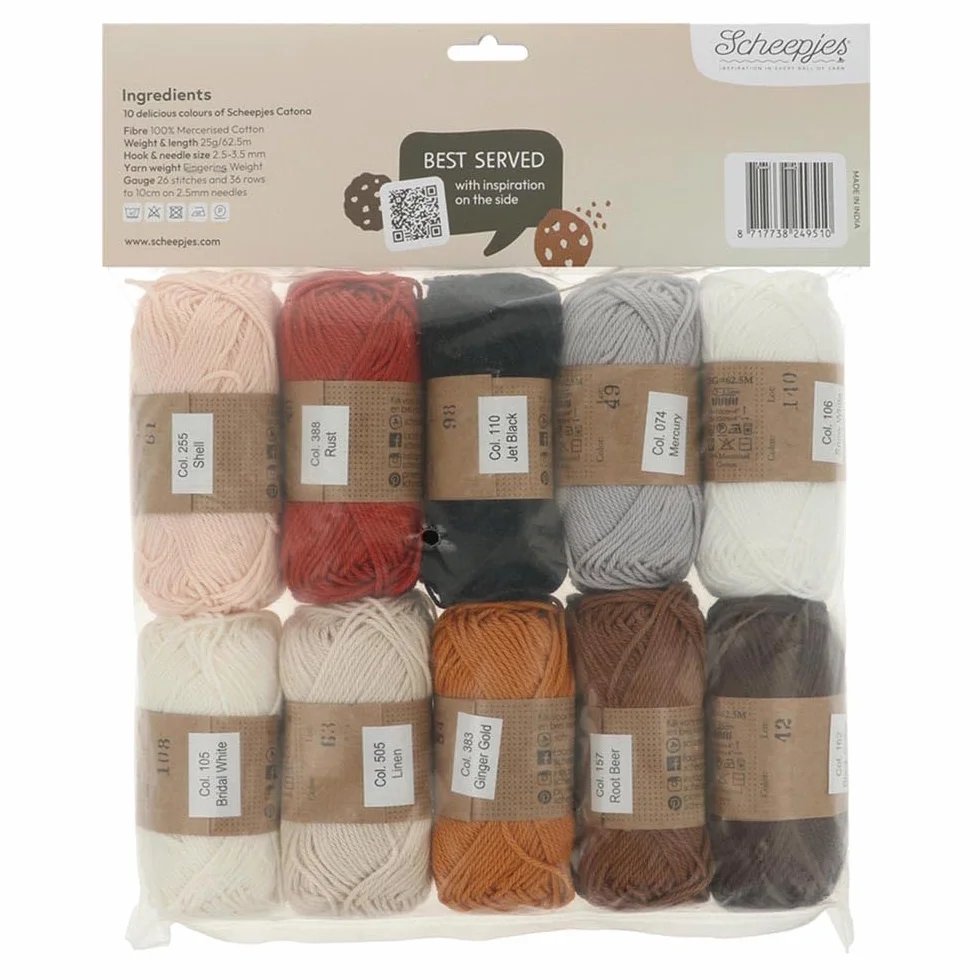 Scheepjes Catona Colour Pack 10x25g