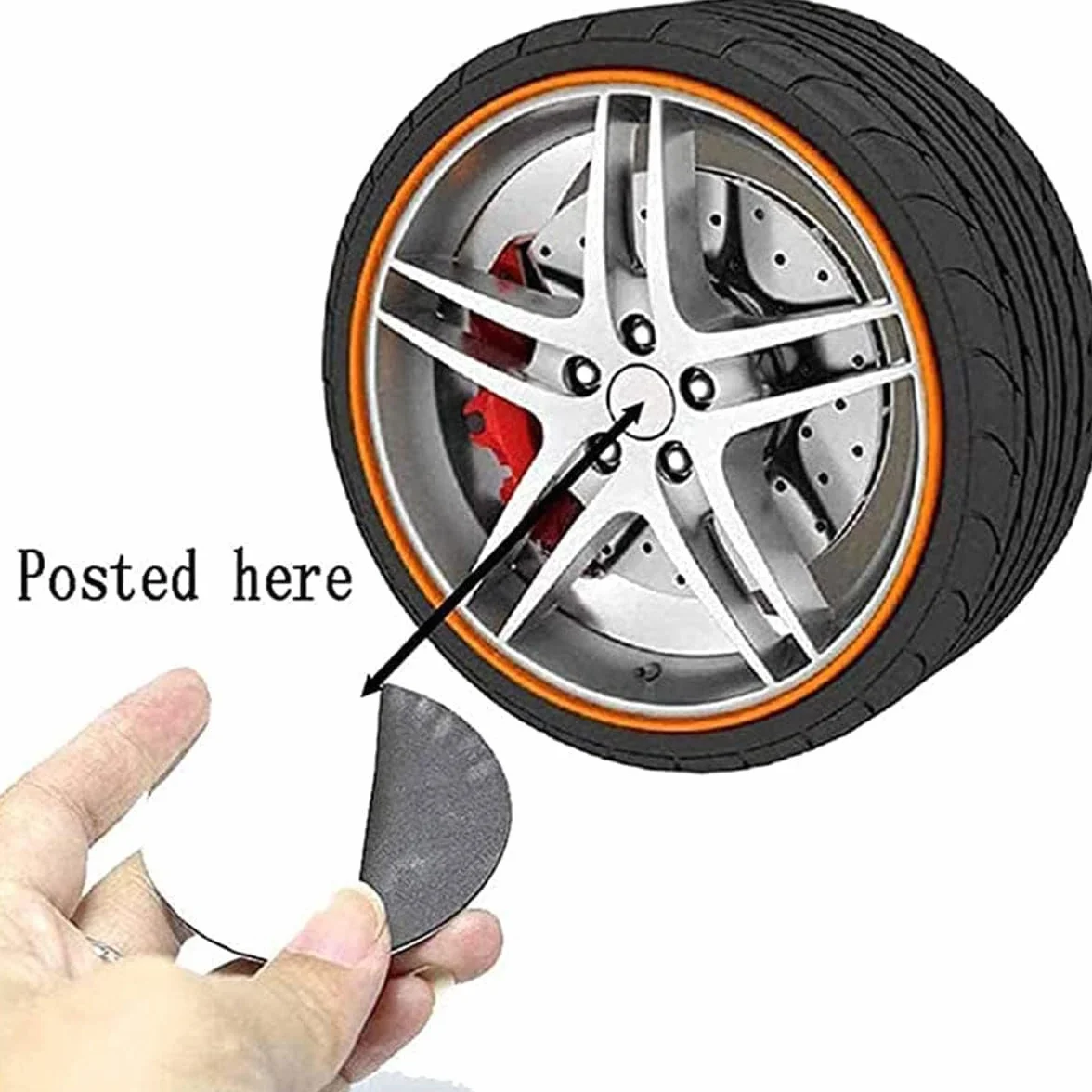 Naklejki na kołpaki samochodowe, 4 sztuki, do BBS 70 mm, naklejki na felgi, D