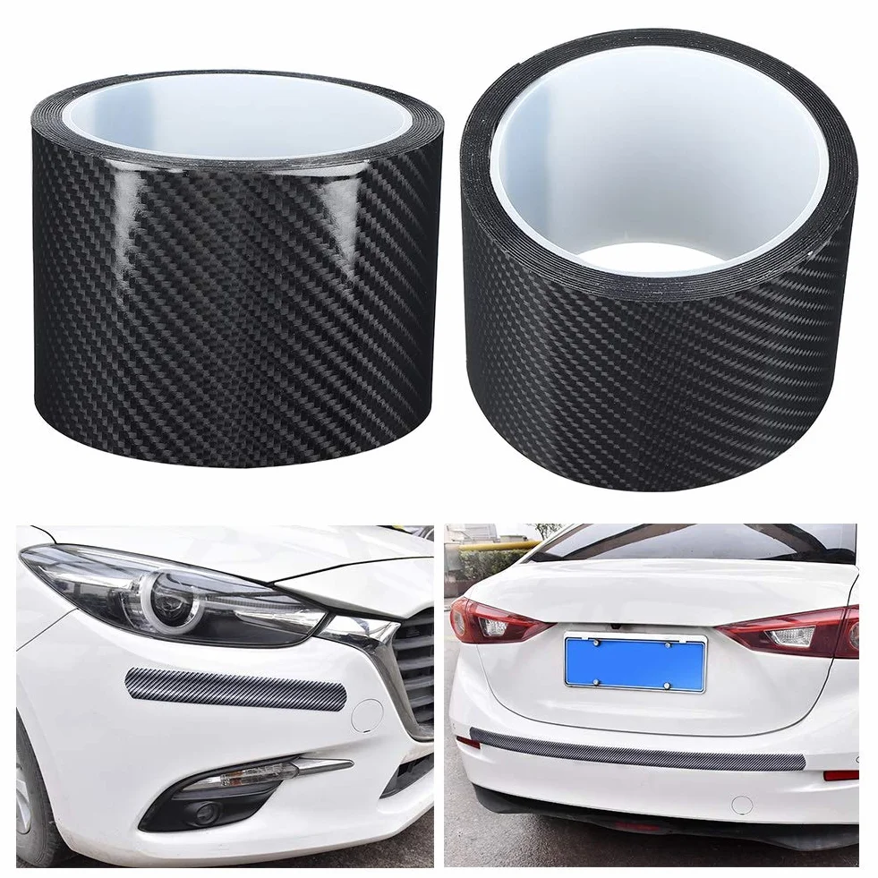 ebtools for Auto Carbon Wrap Car Door Edge Guard Película Protectora de Fibra de Carbono Negra Car Door Edge Guard Etiqueta a Prueba de rayones (7 cm x 3 Metros)