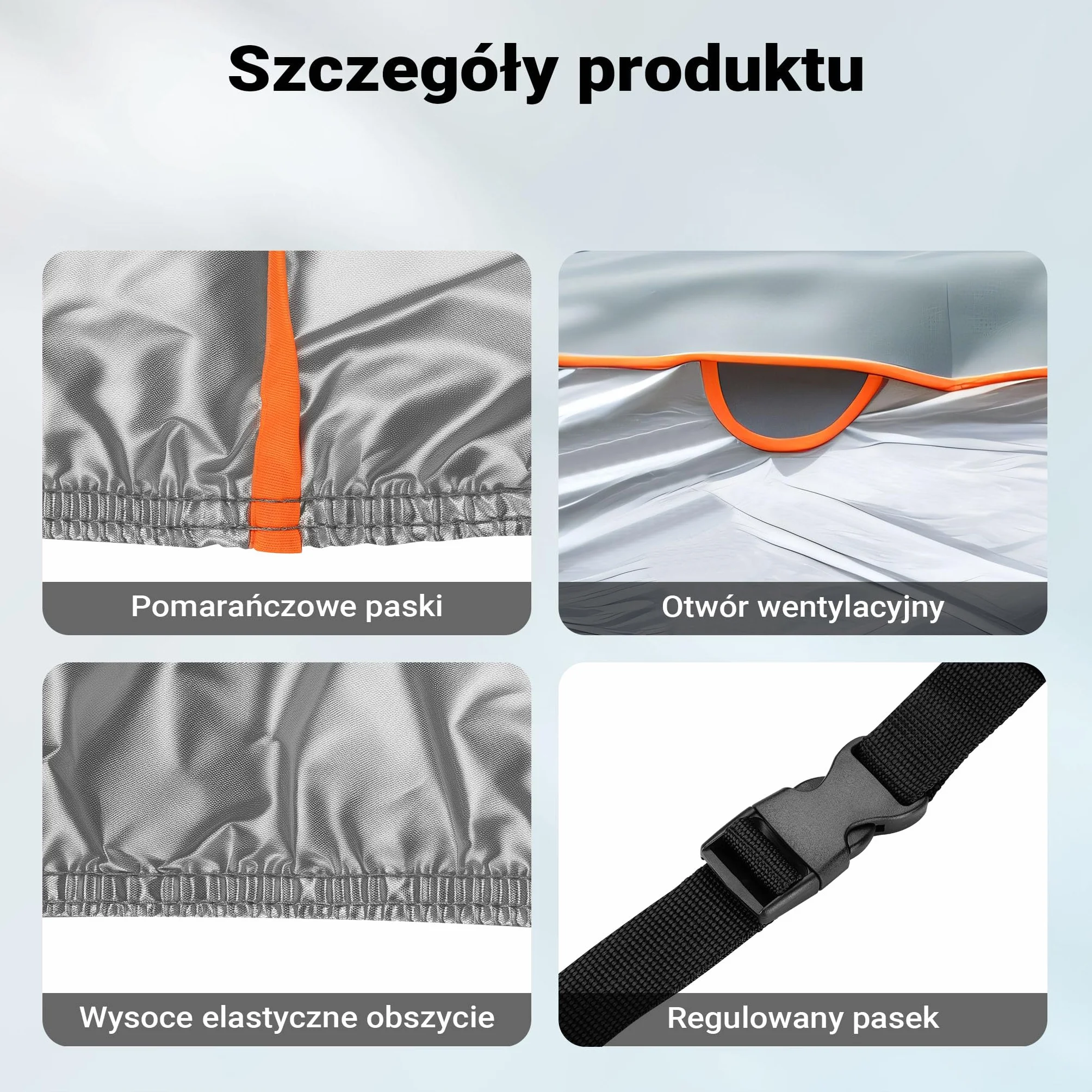 XPOtool Pokrowiec na samochód XXL ochrona przed gradem śniegiem i deszczem wodoodporna przykrywka