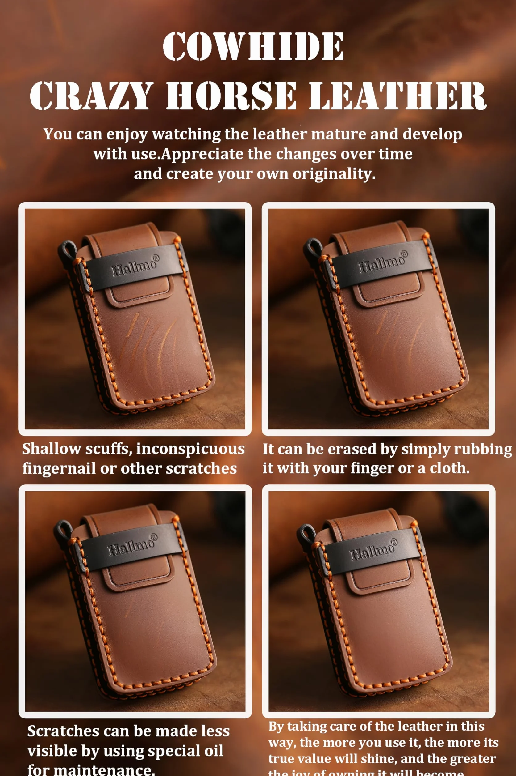ontto Skórzane etui na kluczyki samochodowe, etui na klucze, etui ochronne, breloczek do kluczy pasuje do Mazda 3, 6, CX-30, CX-50, CX-60, CX-90, CX-4, CX-5, CX-8, CX-9, MX-5, MX-30, Axela Saloon, 3