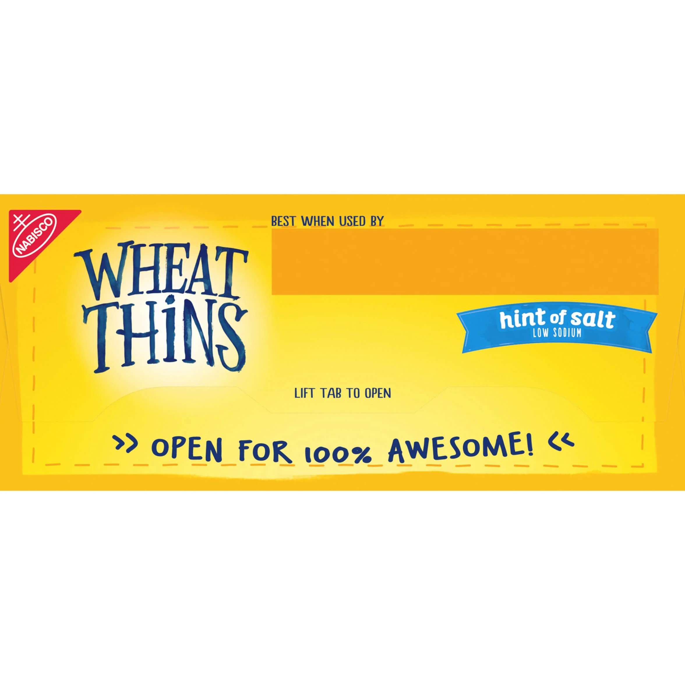 Wheat Thins Hint Of Salt Whole Grain Low Sodium Crackers, 8.5 Oz, 1Count