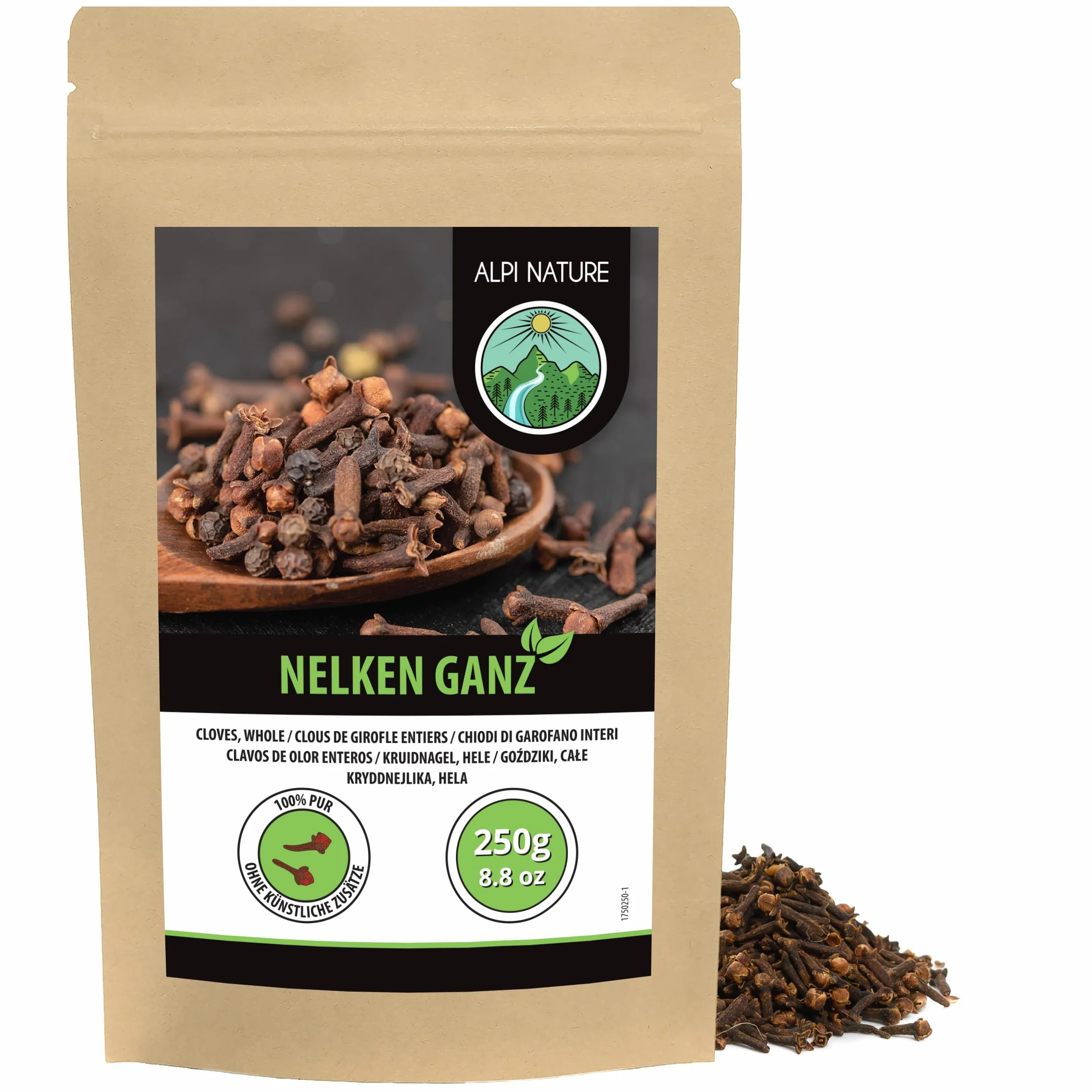 Alpi Nature Goździki Całe 250g, Suszone Pąki, Przyprawa do Gotowania