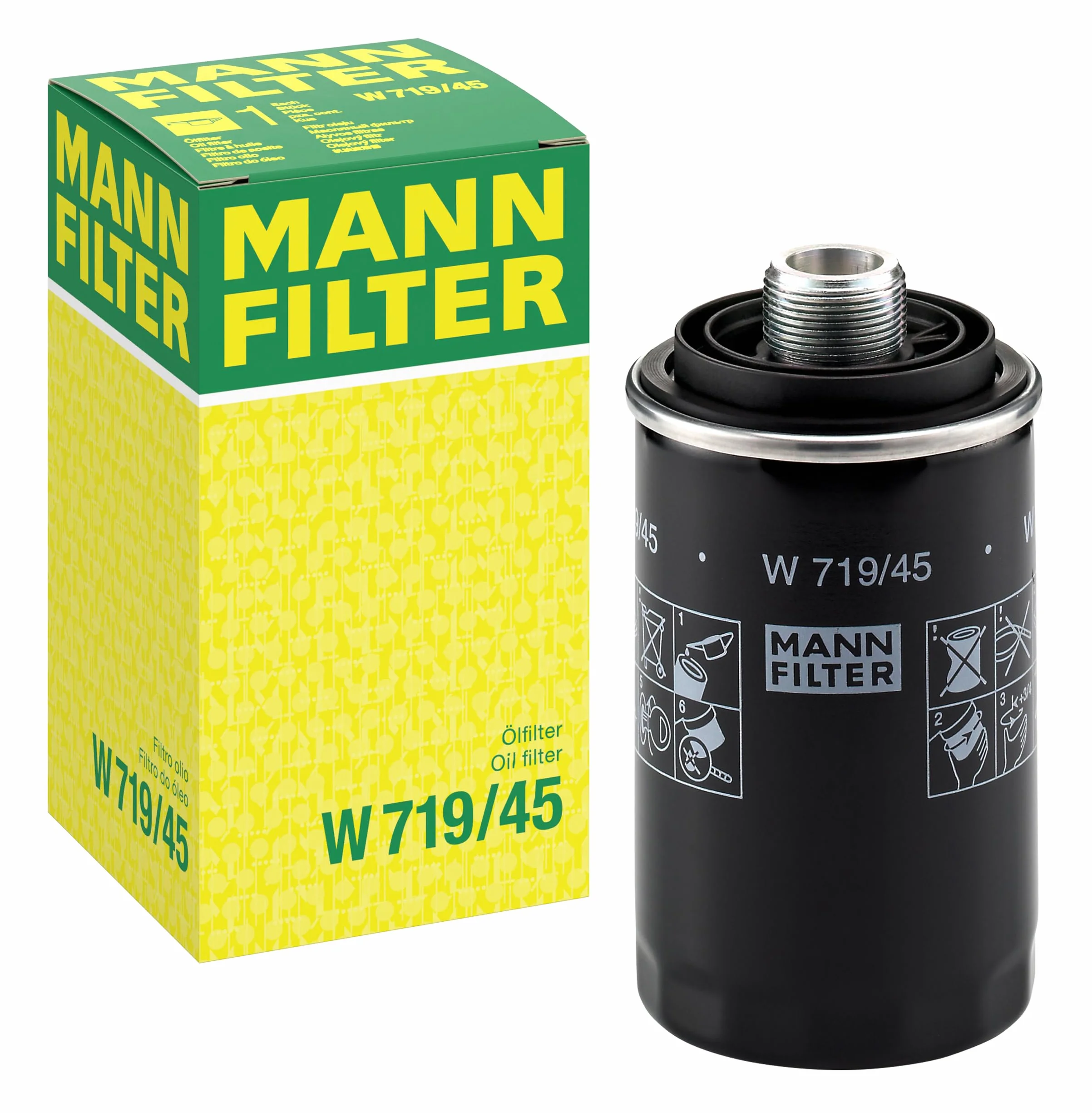 MANN-FILTER W 719/45 Filtr olejowy - do Samochody osobowe + dostawcze