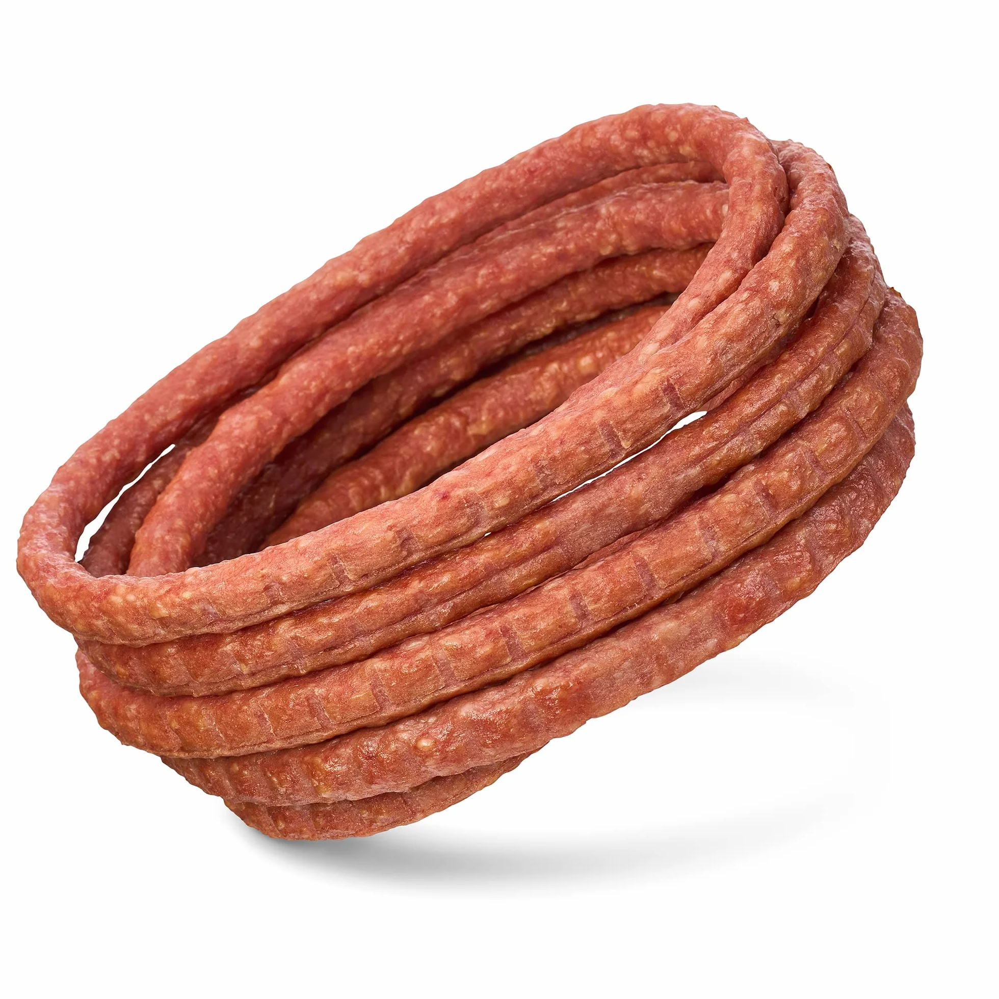 WURSTBARON® Bęben kablowy z kiełbasą, 3,5 m pysznej kiełbasy krakowskiej, w opakowaniu uzupełniającym, wysoka jakość i smak wędzenia, zabawny prezent, 2 x 240 g