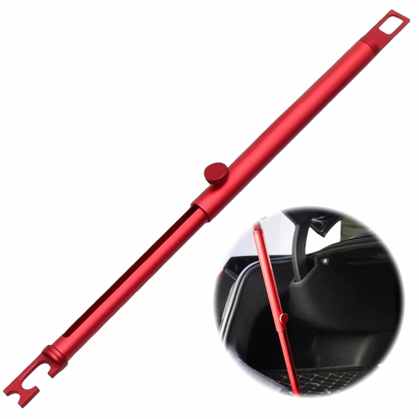 Uchwyt tylnej klapy samochodu HOMURY Regulowany uchwyt tylnej klapy wykonany z wysokiej jakości stopu aluminium, uchwyt kempingowy, odpowiedni na świeże powietrze