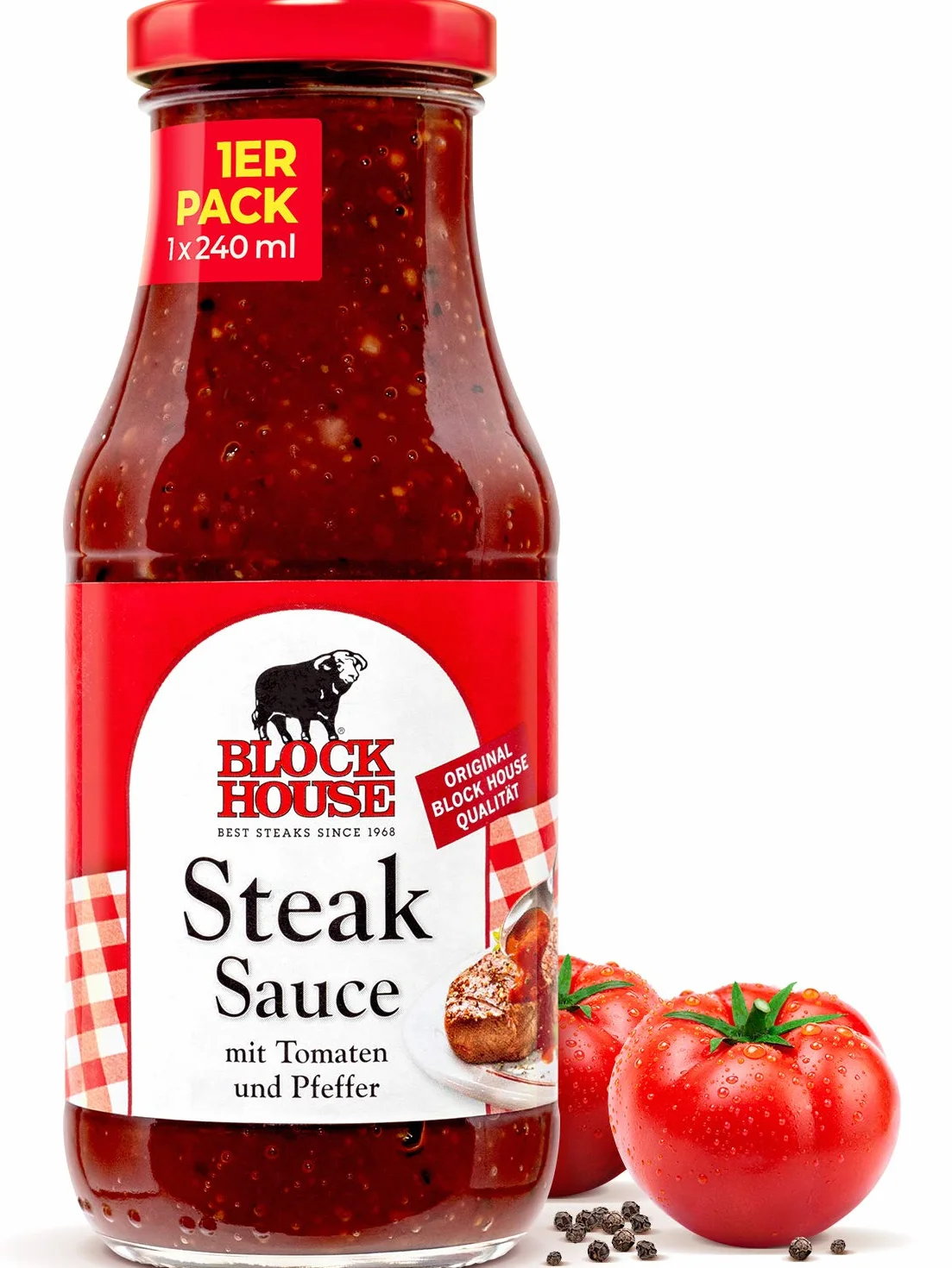 Sos do steków firmy Block House, 240 ml