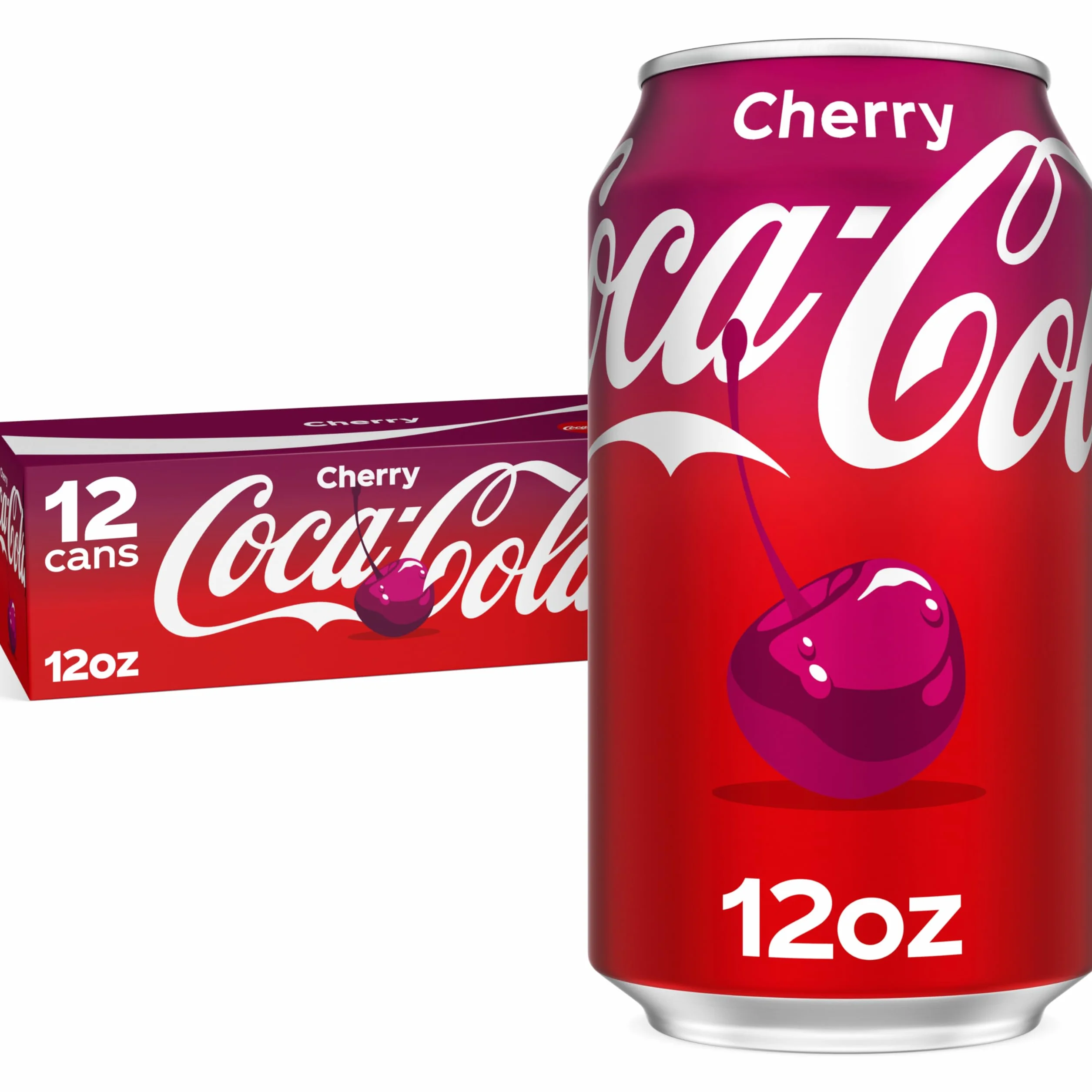 Coca-Cola Cherry Coke Soda, 12 Fl Oz (pack of 12)