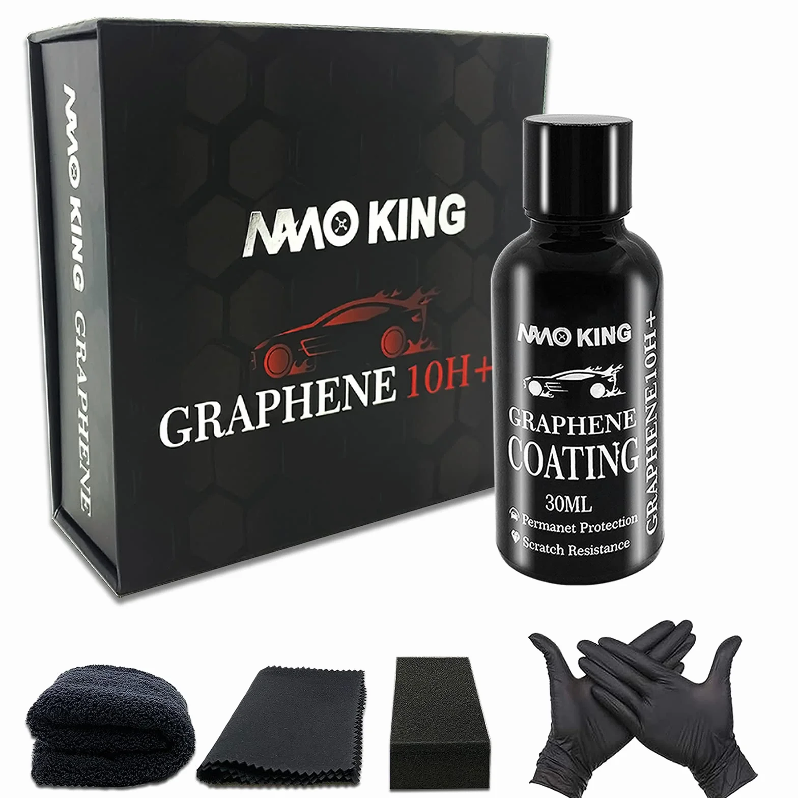 Ceramiczna powłoka samochodowa 10H grafenowa nano-ceramiczna powłoka do samochodów, ceramiczna powłoka Nano Ceramic Coating na wysoki połysk, odporna na zarysowania, super hydrofobowa