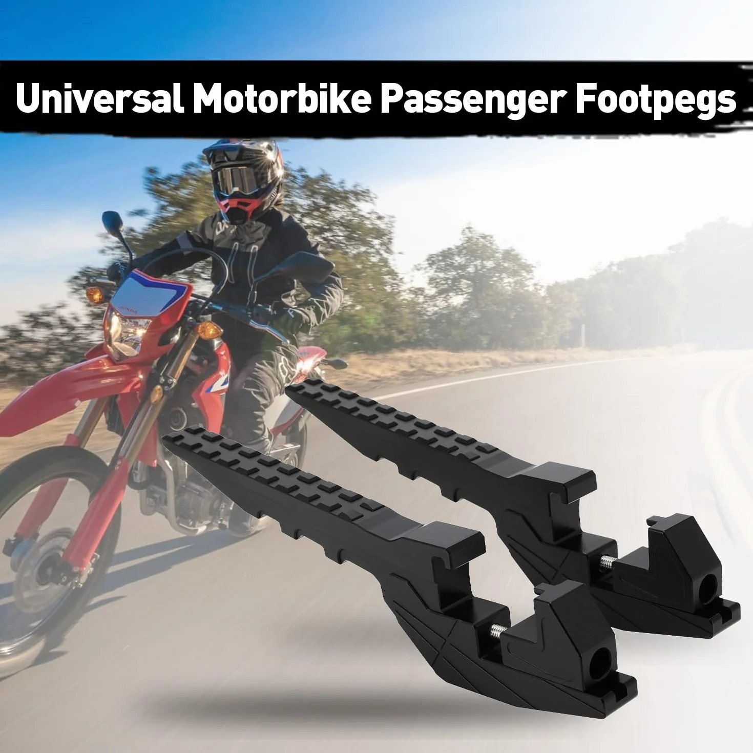 Podnóżki pasażerskie motocyklowe uniwersalne przedłużacz pedału do Dirt Bike Pit Bike Sur Ron Light Bee Talaria Sting