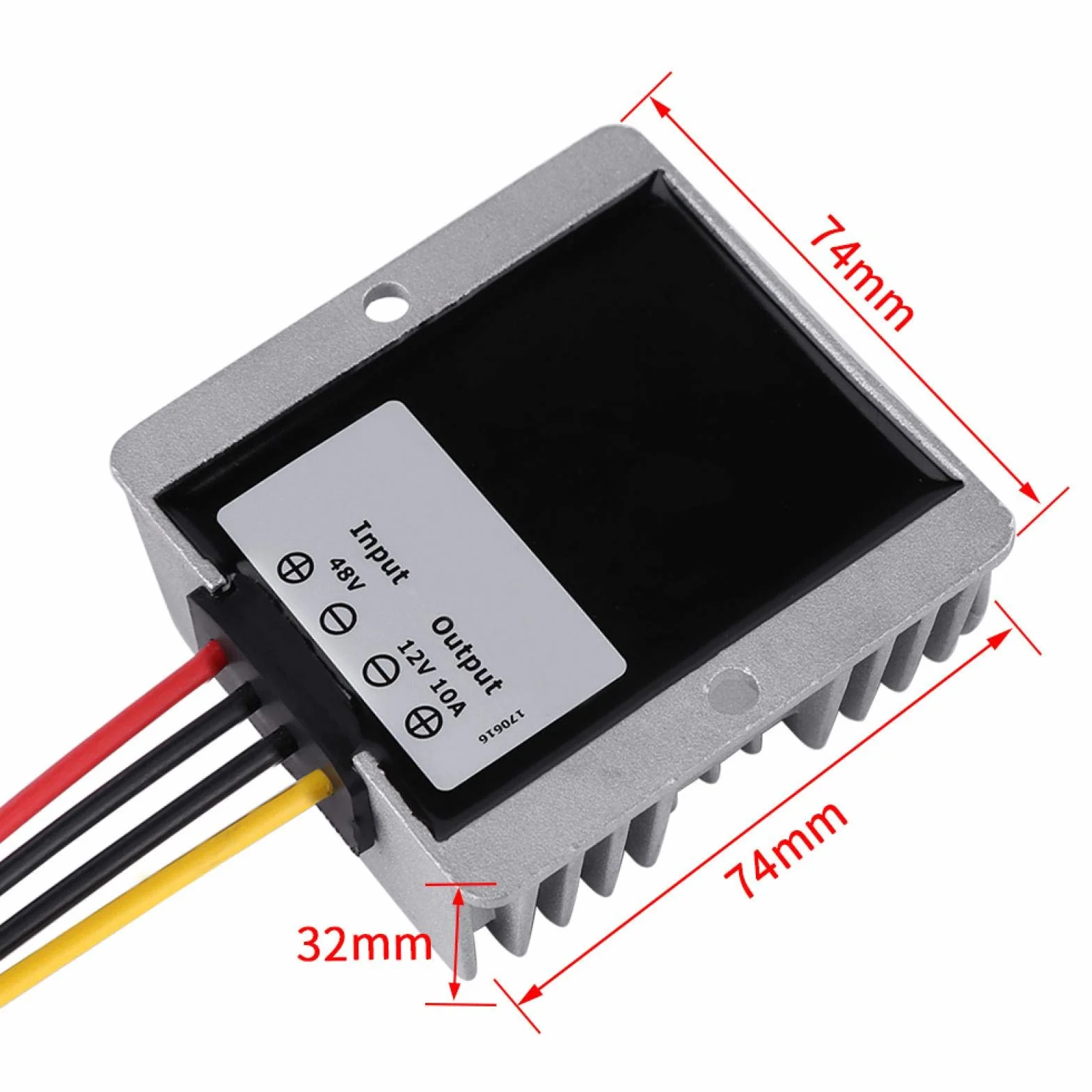 Przetwornica Dc-dc 48V do 12V Konwerter Napięcia 10A Obsługuje Ochronę Nadprądową, Ochronę Przed Przepięciem, Ochronę Przed Zwarciem i Ochronę Przed Przegrzaniem