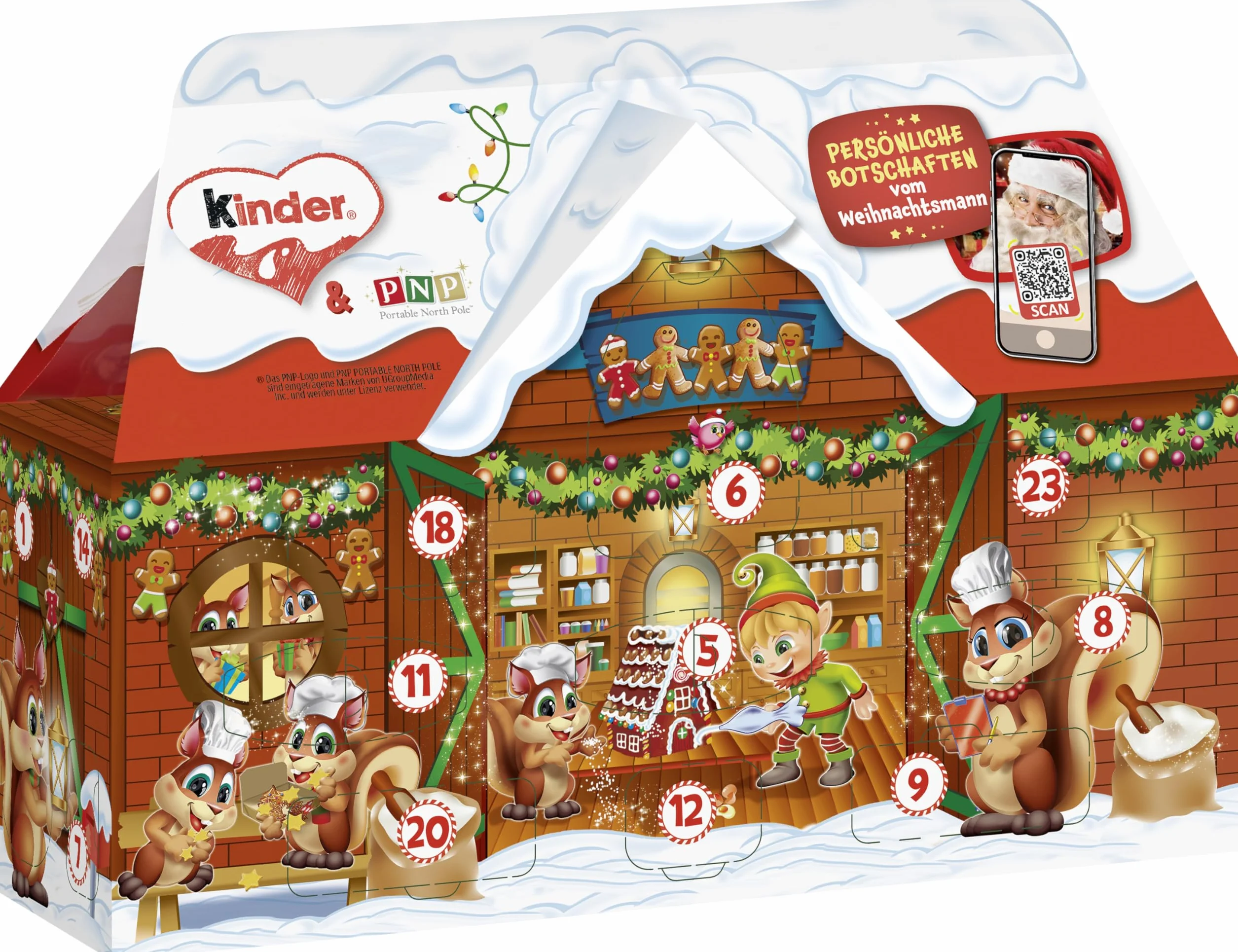 KINDER MIX 3190 Domowy kalendarz adwentowy 3D 234 g
