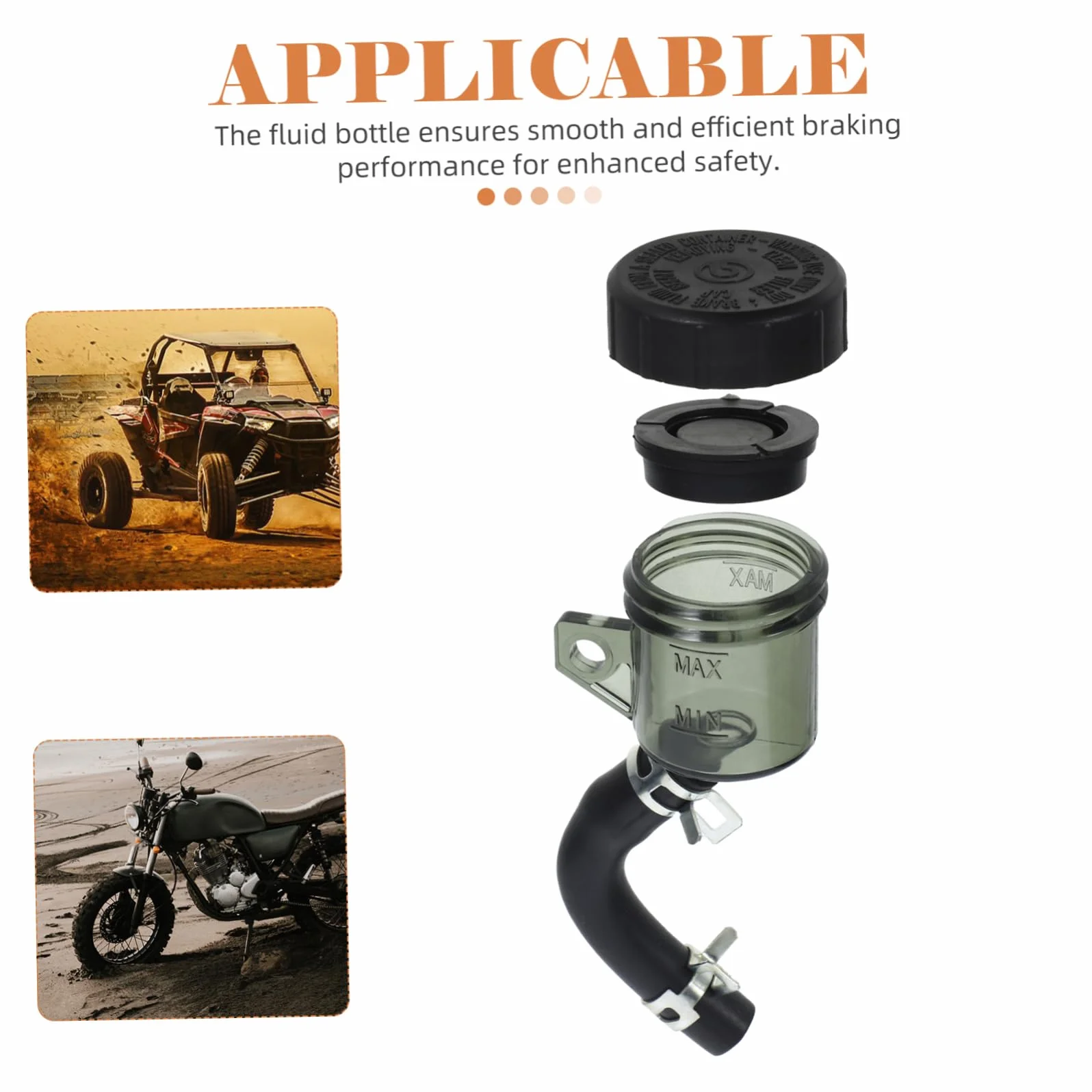 GLEAVI 4 Szt Kubek Oleju Hamulcowego Motocykla Zbiornik Płynu Hamulcowego Do Głównego Cylindra Hamulca Motocykla Zbiornik Hamulca Motocykla Zbiornik Płynu Hamulcowego Butelka Zbiornika
