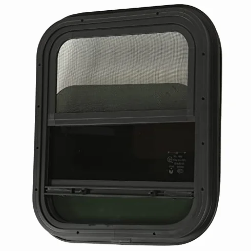 Okno RV, 440 Mm H 390 Mm W RV Przesuwne Okna Przyciemniane Szkło Hartowane Wodoodporne do Przyczepy Kemowej