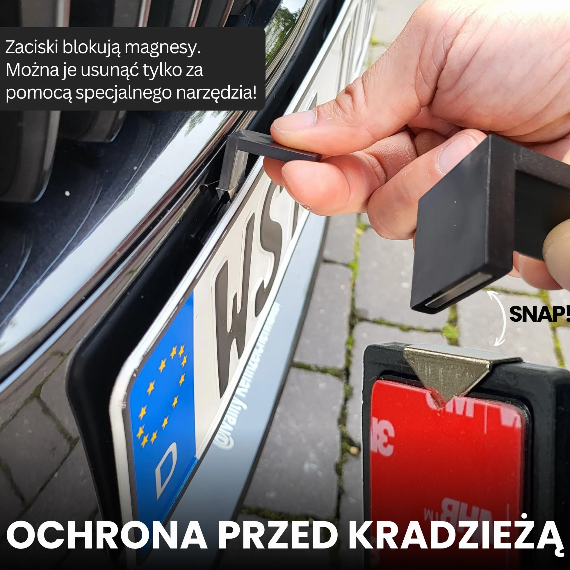 Ivality Bezramkowy Magnetyczny Uchwyt Tablicy Rejestracyjnej dla 2 Tablicy, Niewidoczny Uchwyt do Samochodu, Uchwyt Tablicy Wymiennej Austria, Zatwierdzony do Użytku Drogowego, TÜV 350 km/h