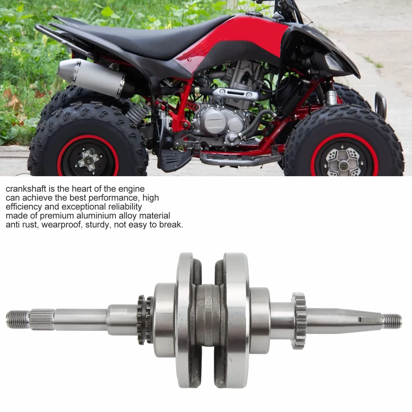 Skutery wał Korbowy, 22T zespół Wału Korbowego Stop Aluminium do Silników ATV 4 Suwowy GY6 QMB139