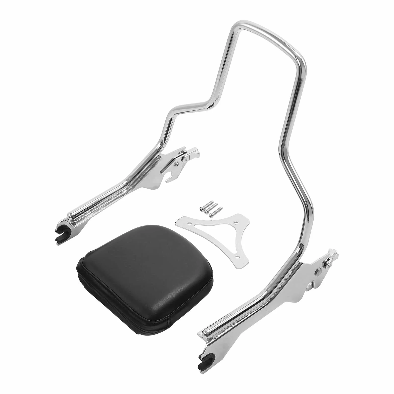 TCMT Standardowe oparcie Sissy-Bar z zestawem dokującym, pasuje do Harley Fat Boy 114 FLFBS 2018–2023, Fat Boy FLFB 2018–2019 Breakout 114 FXBRS 2018–2020 Breakout FXBR 2018–2019; 2023