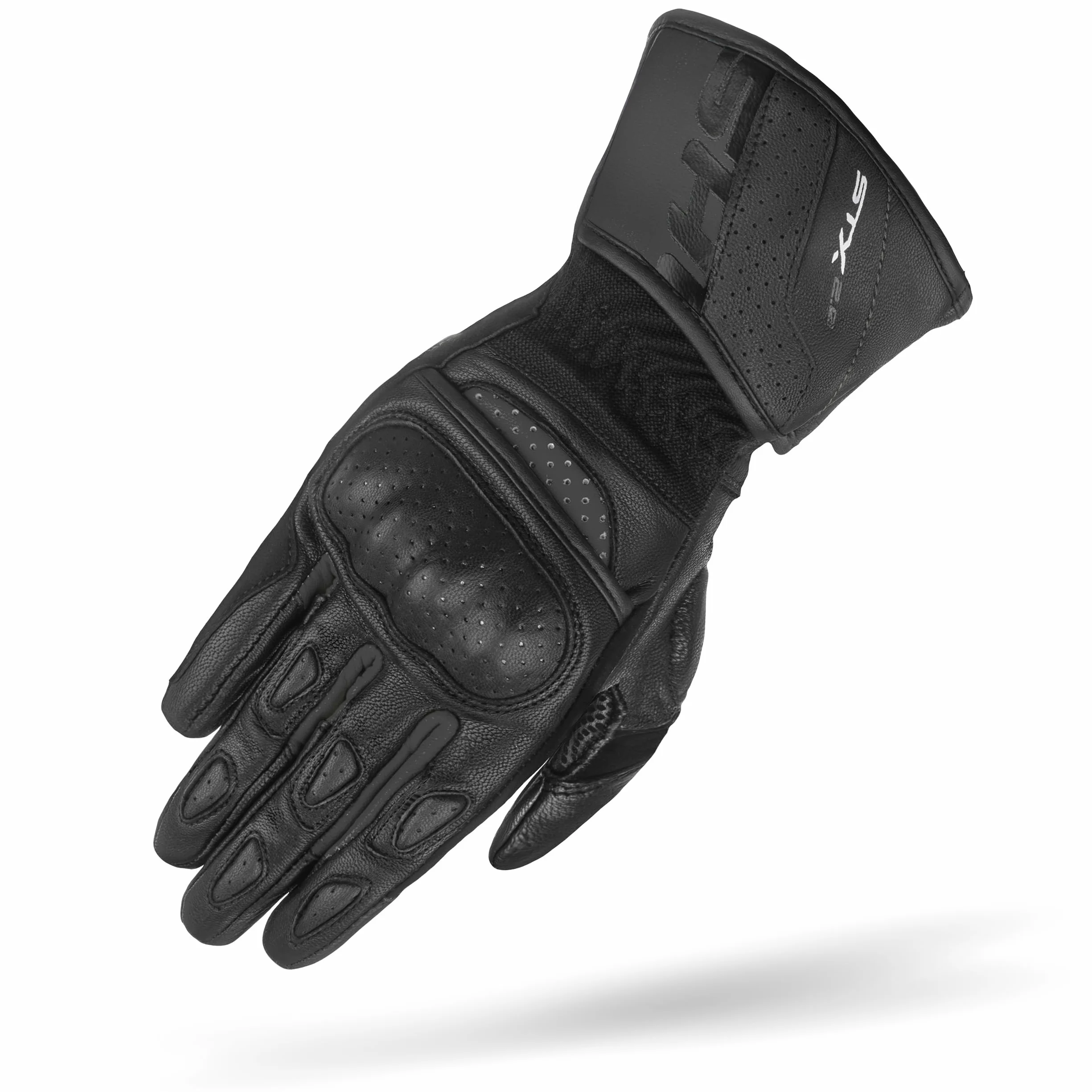 SHIMA STX Rękawice motocyklowe, męskie, skórzane, długie, letnie, motocyklisty, pancerne, perforowane, wentylowane, wzmocnione, do ekranu dotykowego, sportów motorowych, wyścigowe motocykle (męskie,
