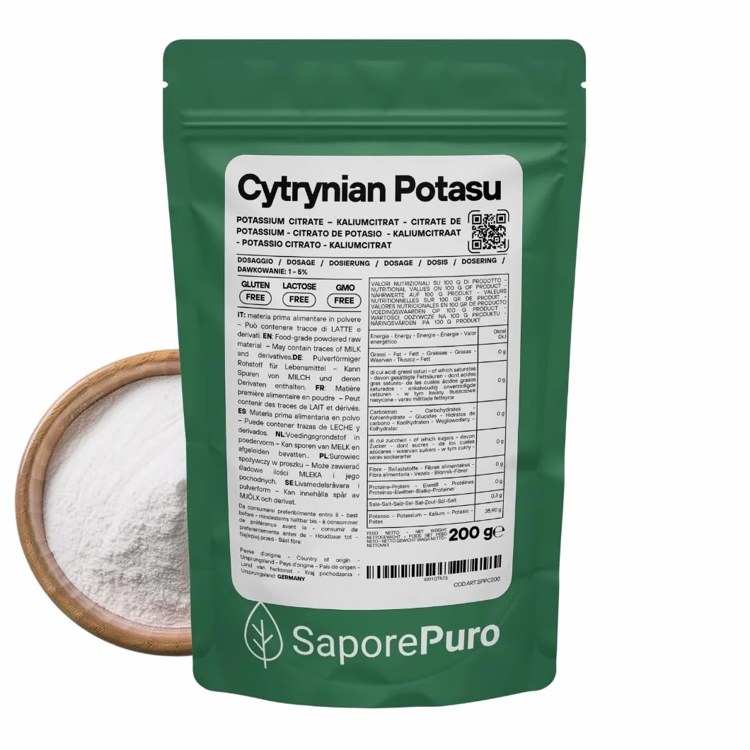 Saporepuro Cytrynian potasu proszek 200 g