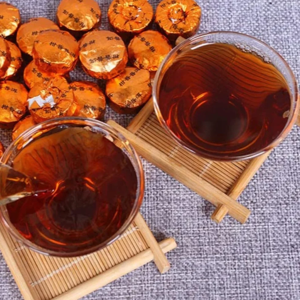 Yunnan Mini Tuocha Z Herbaty Pu 'er, Skórka Mandarynki Xinhui Pu' er Dojrzała Herbata 500g Wybór Jakości 17.64 Uncji