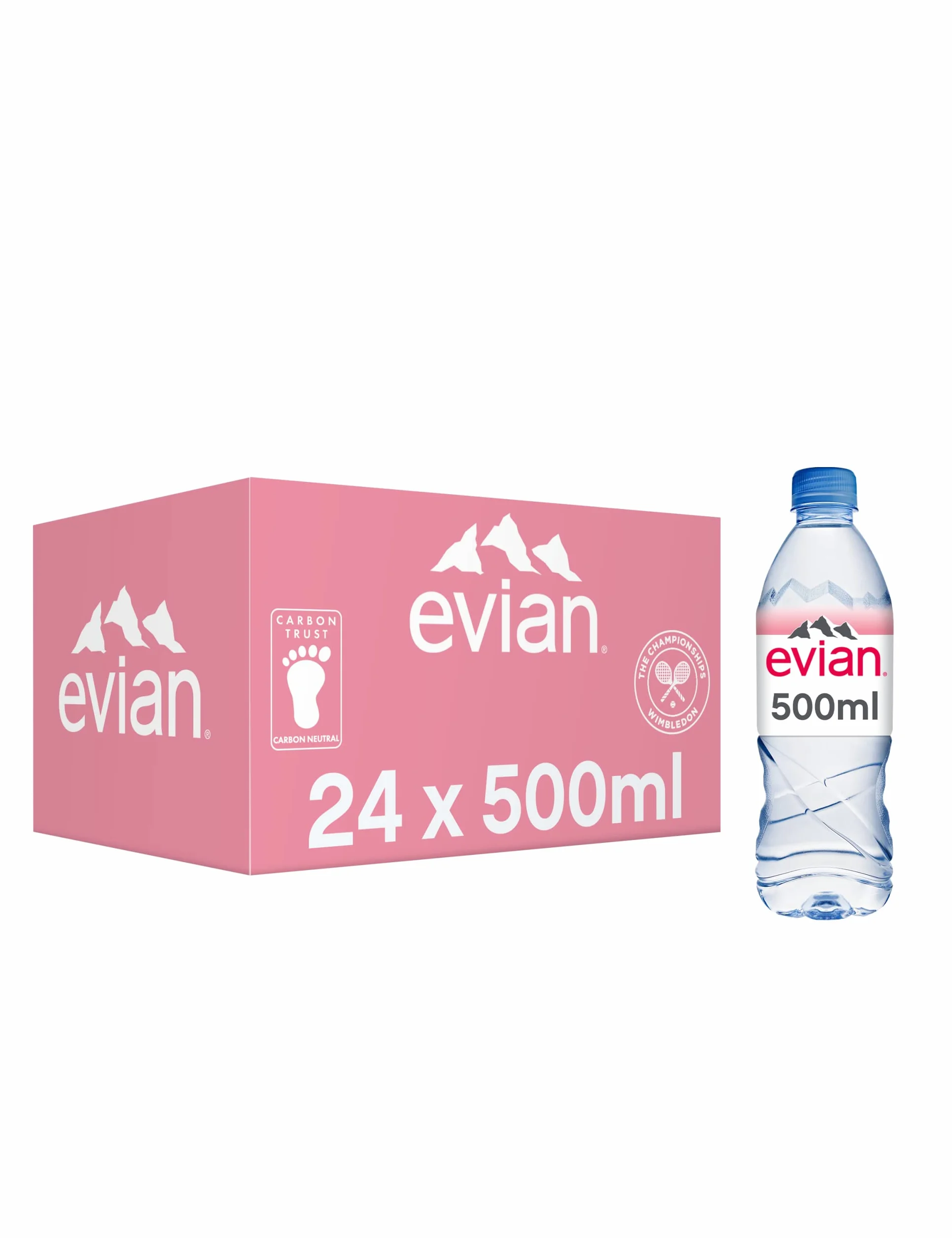 evian evian Still woda mineralna, 24 x 0,5 l