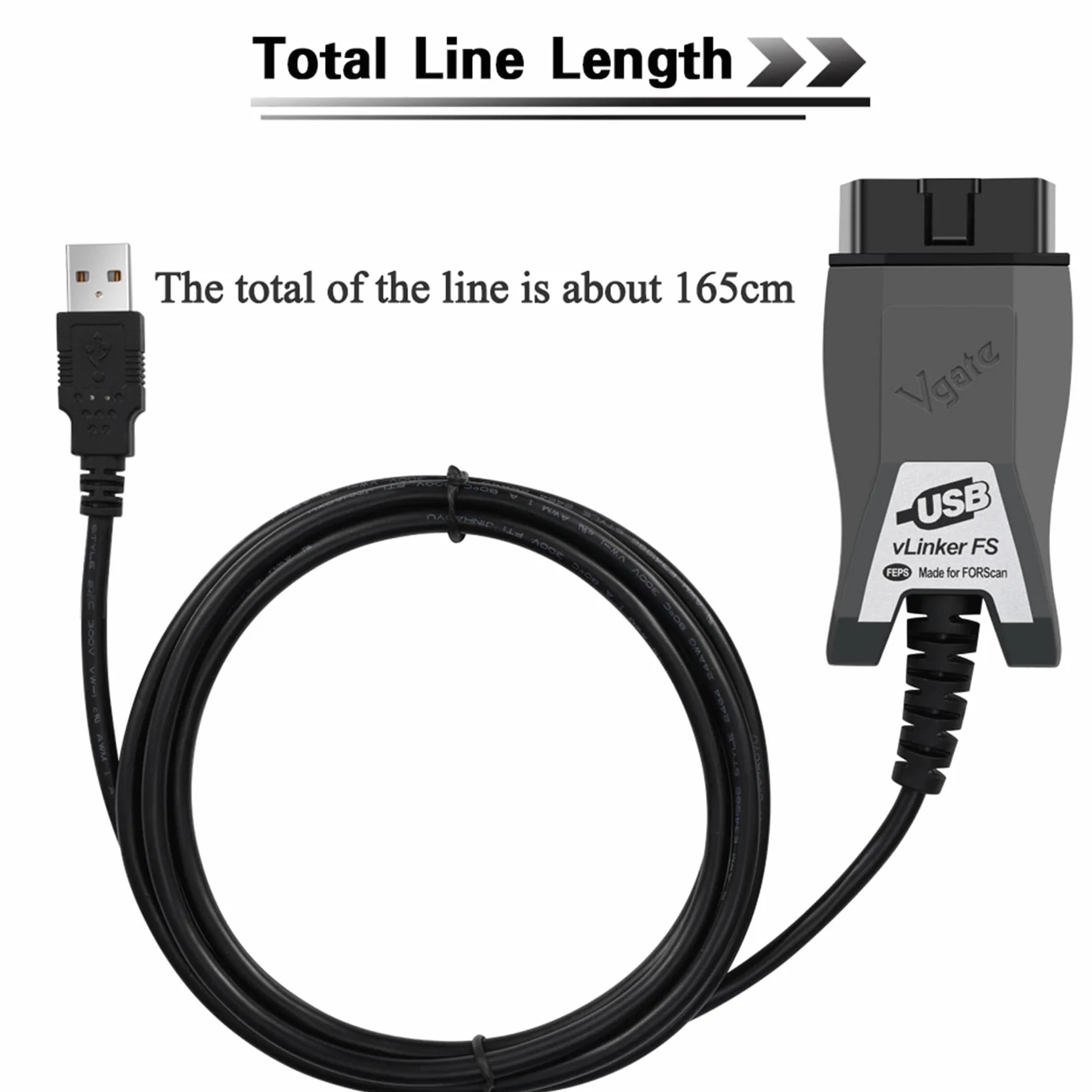 vLinker FS OBD2 USB Adapter dla FORScan HS/MS -CAN Automatyczne przełączanie