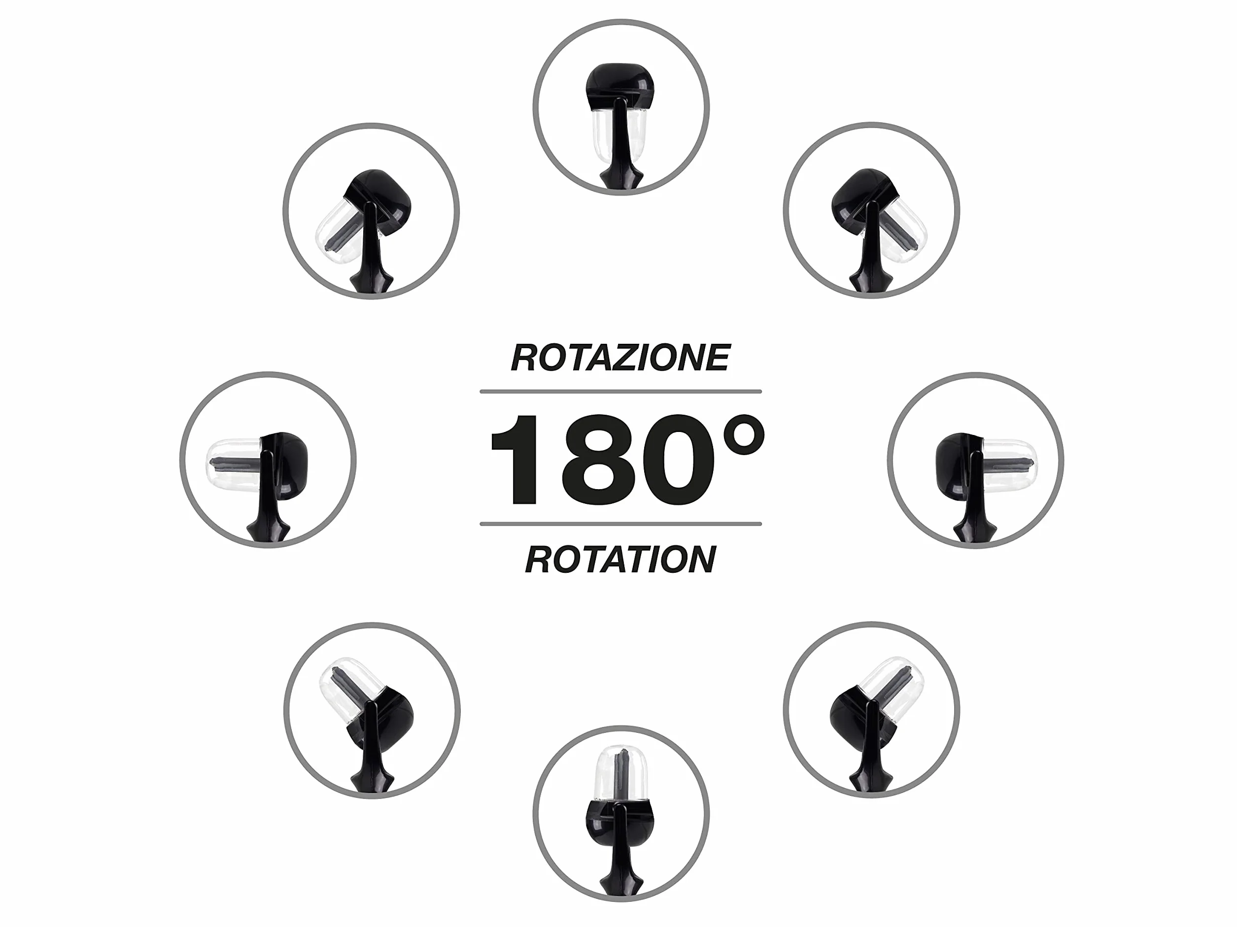 BEPER P205DIF100 dyfuzor zapachowy/nawilżacz powietrza, 25 ml, 1,5-2 W, możliwość pochylenia do 180°, system zapobiegający kapaniu, przycisk dotykowy, rozpylanie ciągłe lub przerywane, wtyczka 12 V,