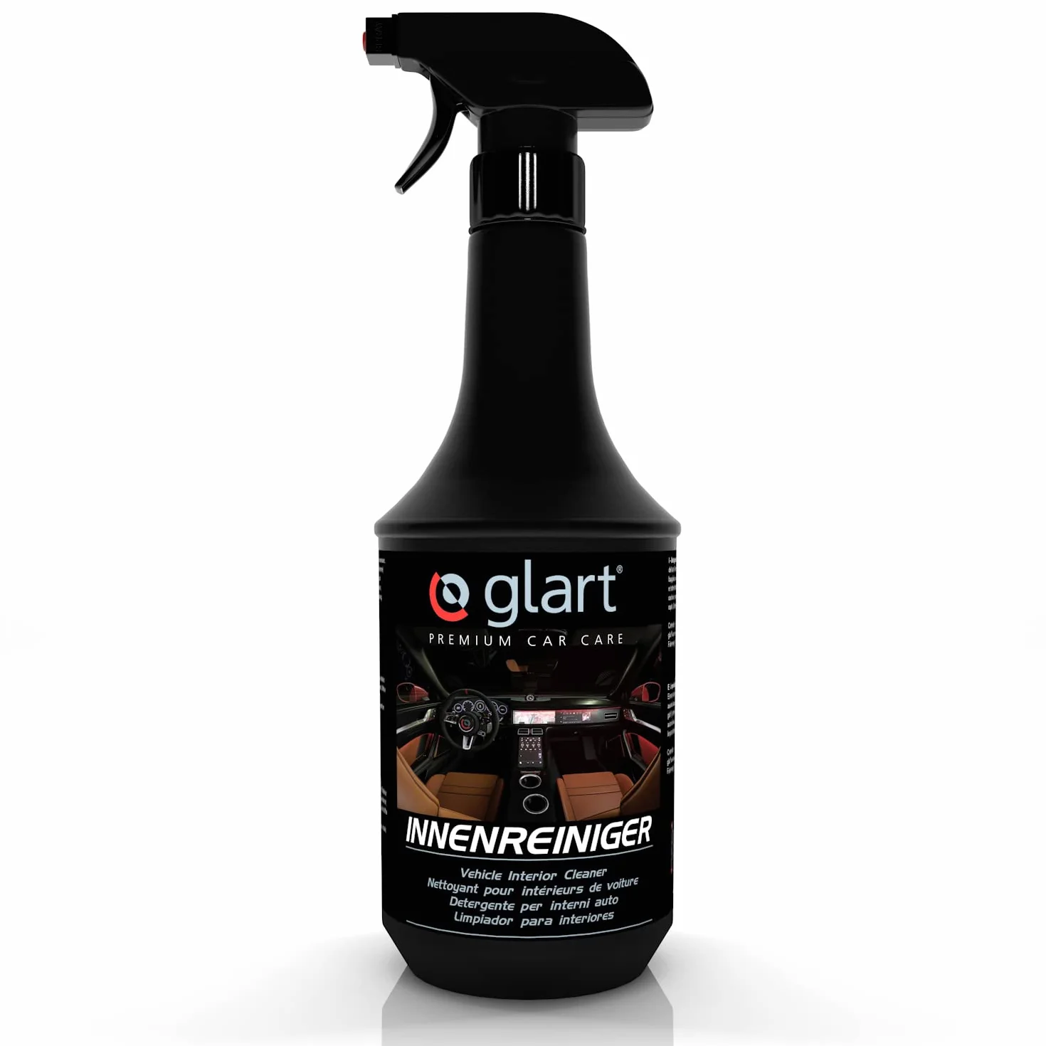 Glart 451IR środek do czyszczenia wnętrza samochodu, 1000 ml, spray do czyszczenia kokpitu, skóry, tworzywa sztucznego, tekstyliów, do pielęgnacji wnętrz o świeżym zapachu, zalecane stosowanie ze