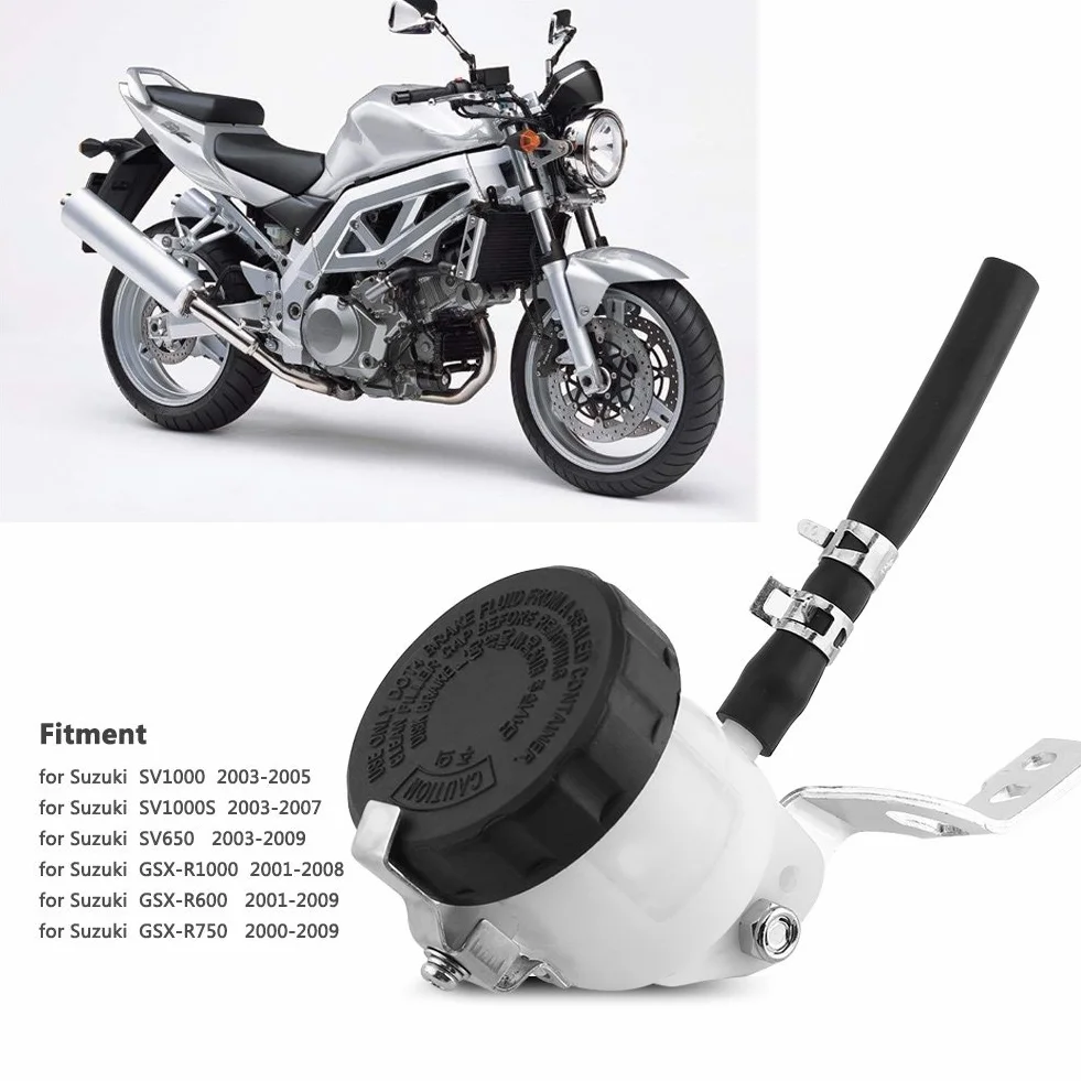 Zbiornik płynu hamulcowego, zbiornik głównego cylindra Butelka płynu ze wspornikiem do SV650 03-09 SV100S 03-07