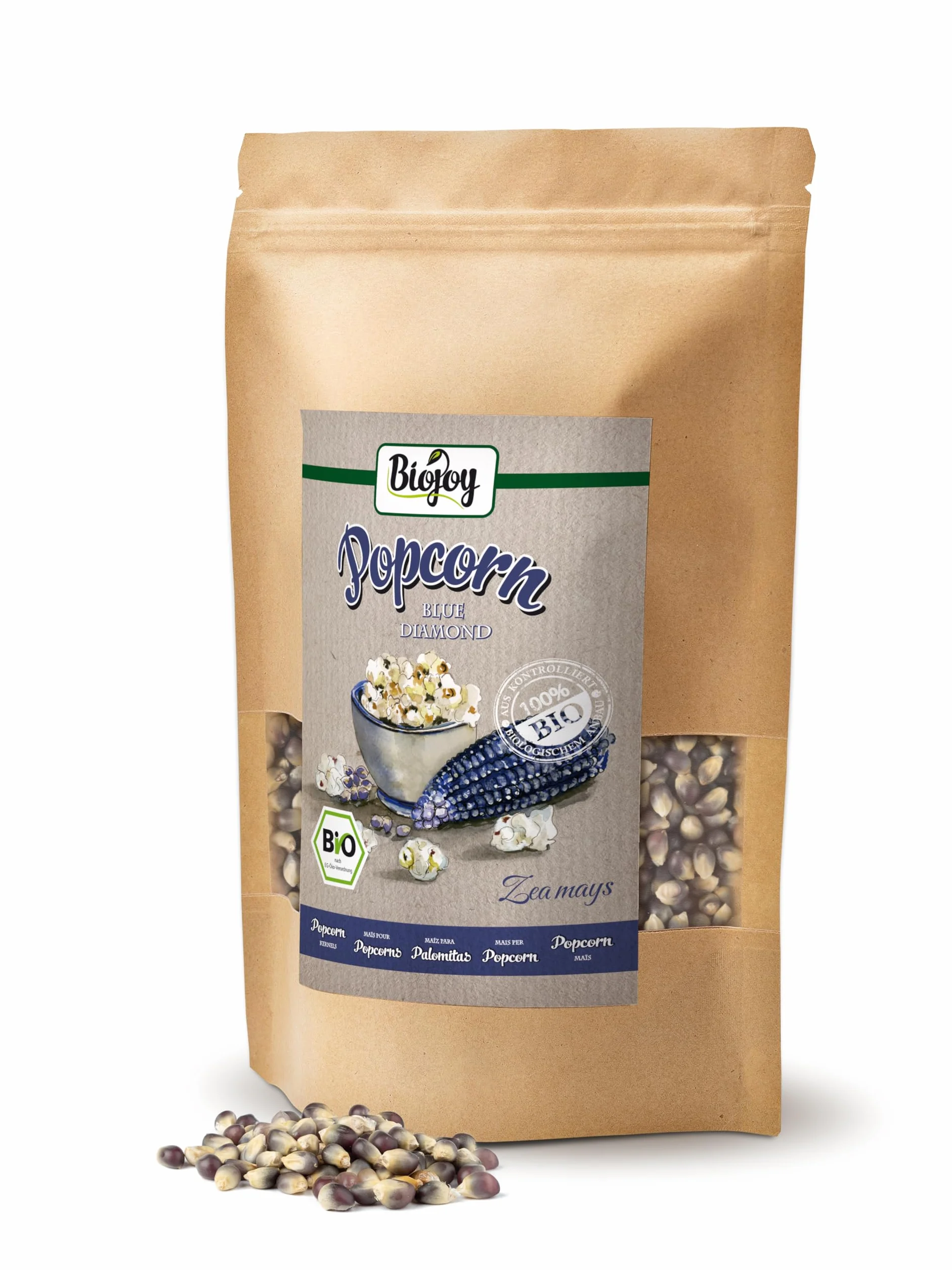 Biojoy Kukurydza BIO na popcorn odmiany Blue diamond (1 kg)