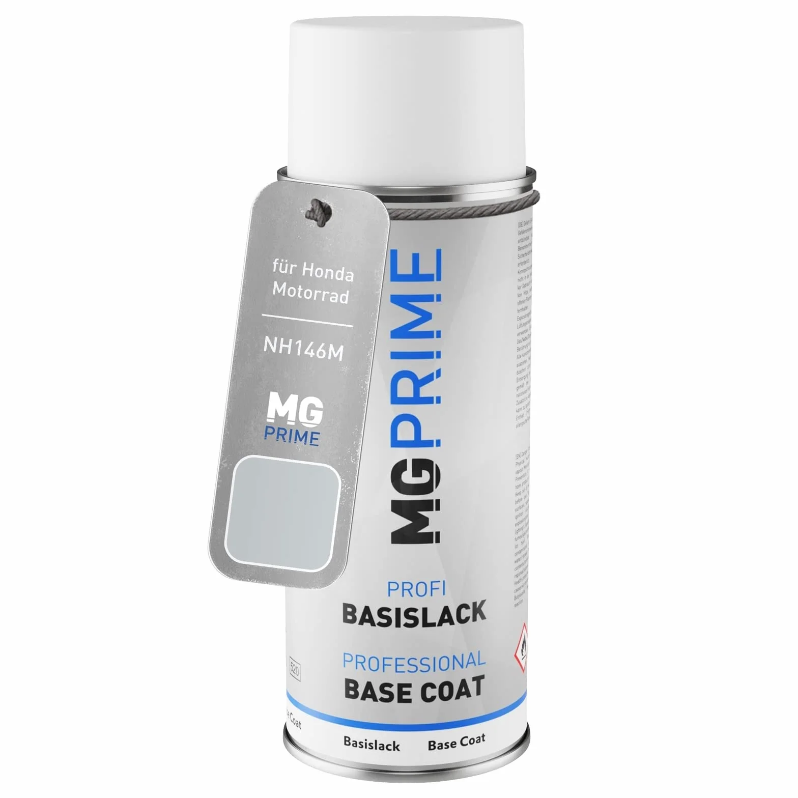 MG PRIME Lakier do motocykli Puszka z aerozolem dla Honda Motorrad NH146M Accurate Silver Metallic Puszka z aerozolem bazowym 400ml