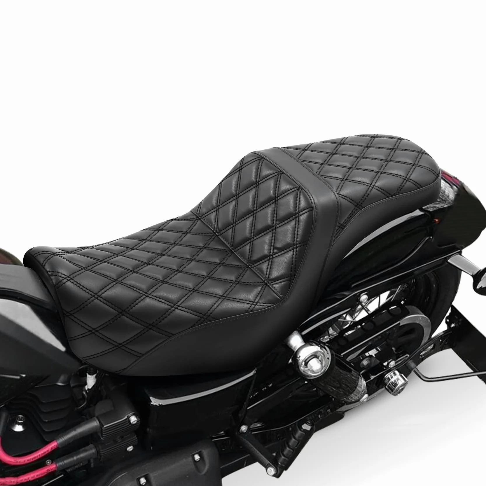 TCMT Siedzenie kierowcy i pasażera pasuje do Dyna Super Glide Street Bob Wide Glide Fat Bob Low Rider Switchback 2006-2017