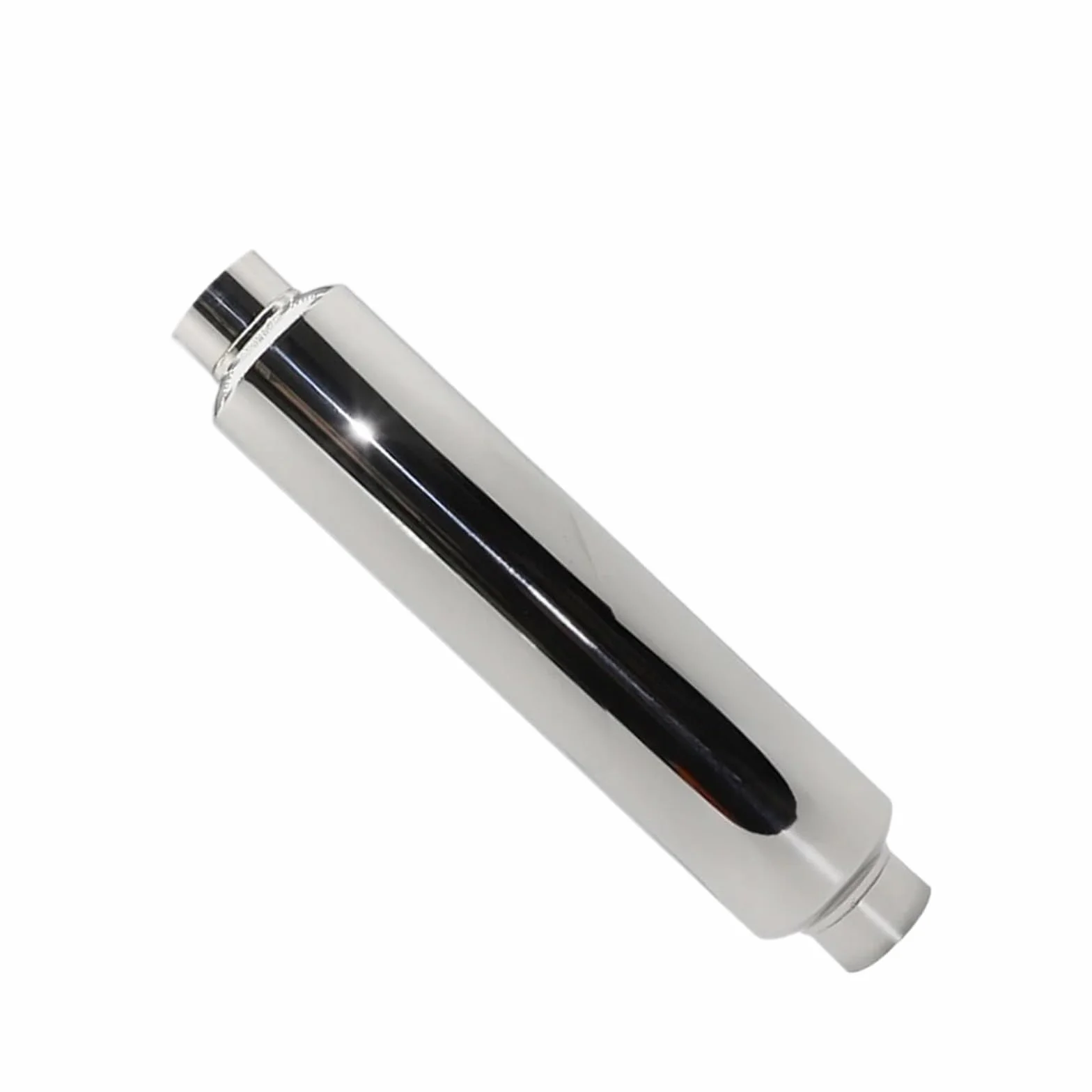 Tłumik Samochodowy Samochodowe układy wydechowe Tłumik Rura środkowa Srebrna stal nierdzewna Rozmiar OD 51MM 57MM 63MM 70MM 76MM Car Exhaust Muffler Pipe(Ength 500mm 76MM)