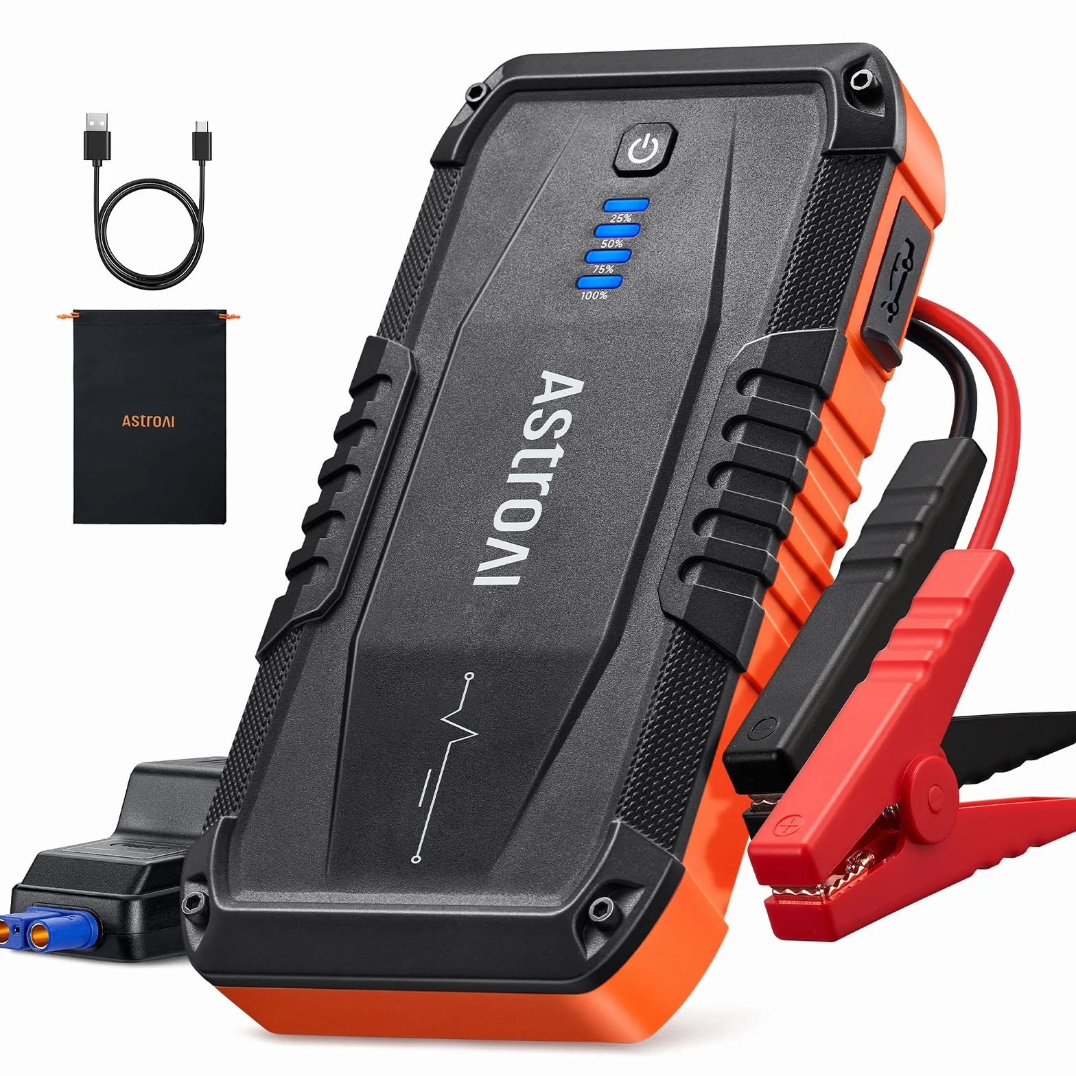 AstroAI S8 Samochodowy rozrusznik wspomagający 6,0 l benzyny 3,0 l diesla 12 V przenośny powerbank