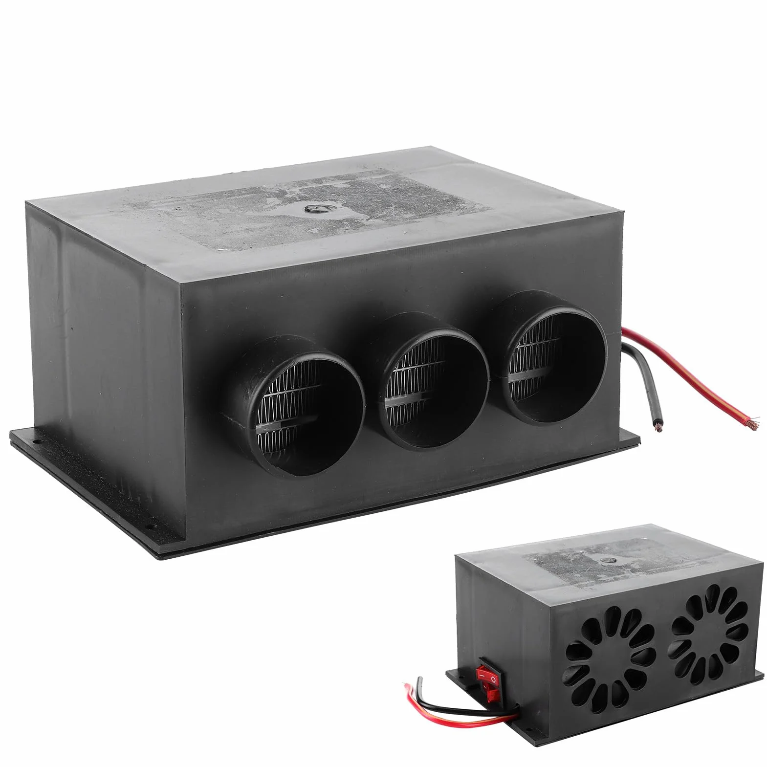 78 degrees 12V 600W Nagrzewnica Samochodowa 3 Otwory Przenośne Zimowe Ogrzewanie Cieplej Odmrażacz Przedniej Szyby Usuwanie Mgły