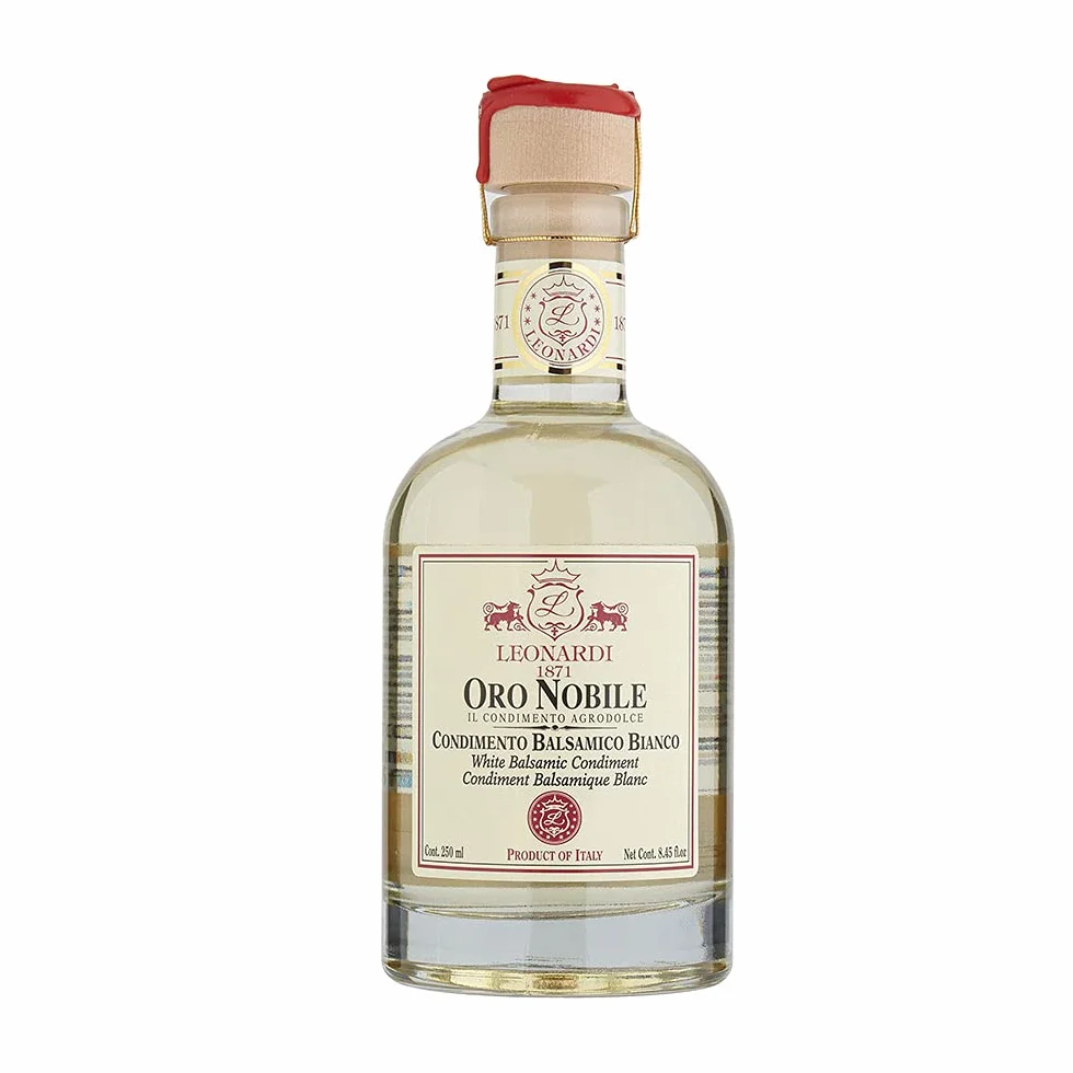 Leonardi Condimento Bianco Balsamico 250 ml Ocet Dojrzewający w Beczce z Drewna Dębowego 4 Lata