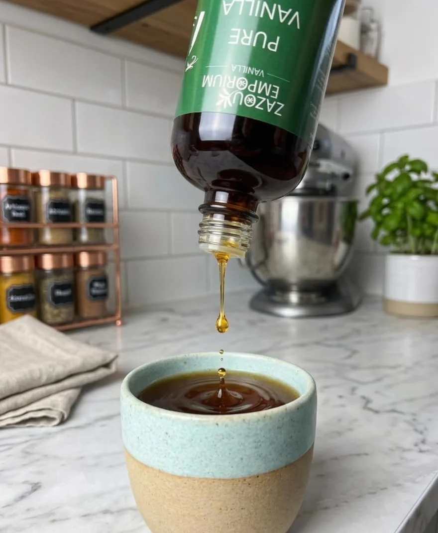 Zazou Emporium czysty ekstrakt waniliowy 118 ml - wykonany w 100% z fasoli wanilii Madagaskaru - idealny do pieczenia i gotowania w domu